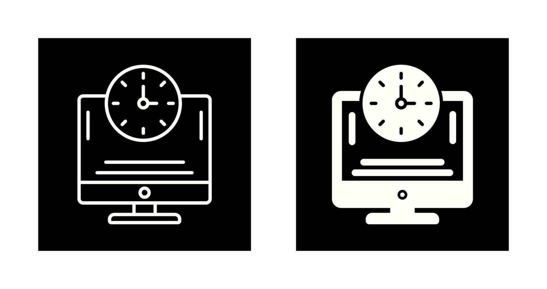 Online Time Vector Icon