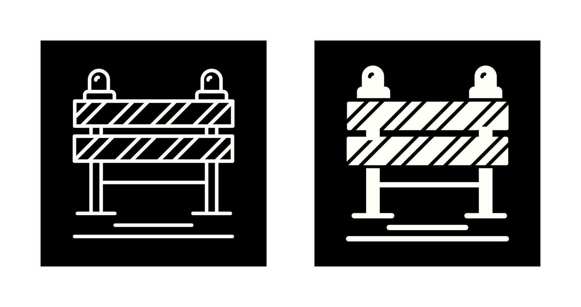 Road Blockade Vector Icon