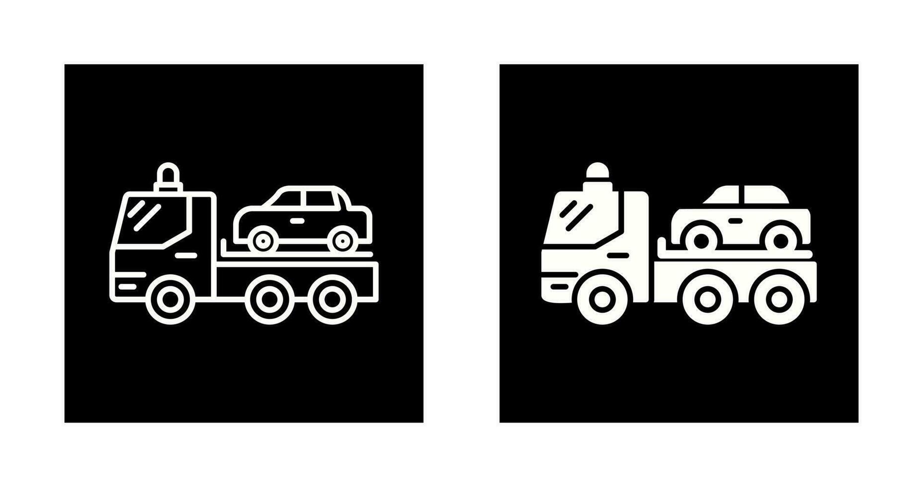 Tow Truck Vector Icon