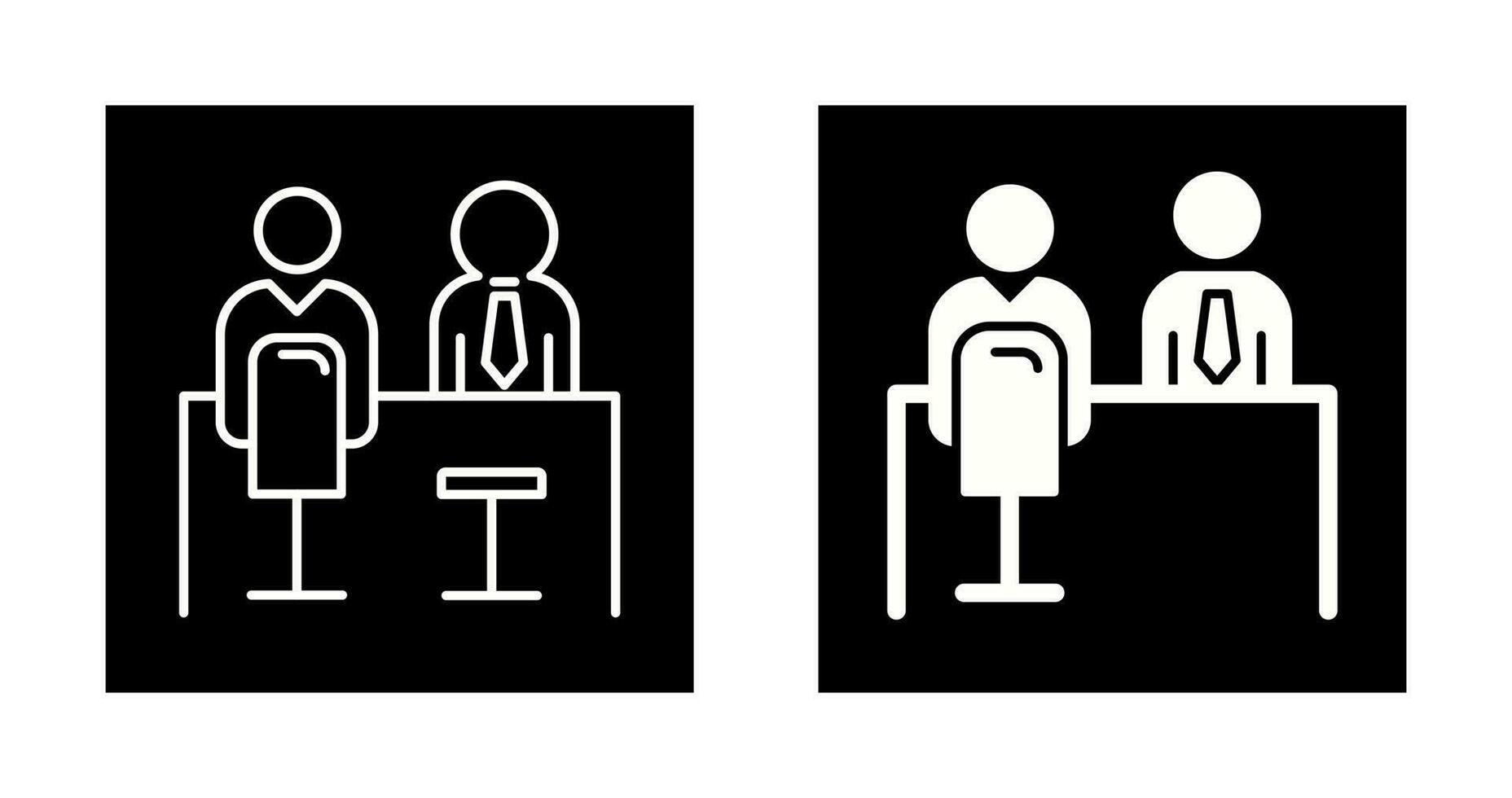 Employee Interview Vector Icon