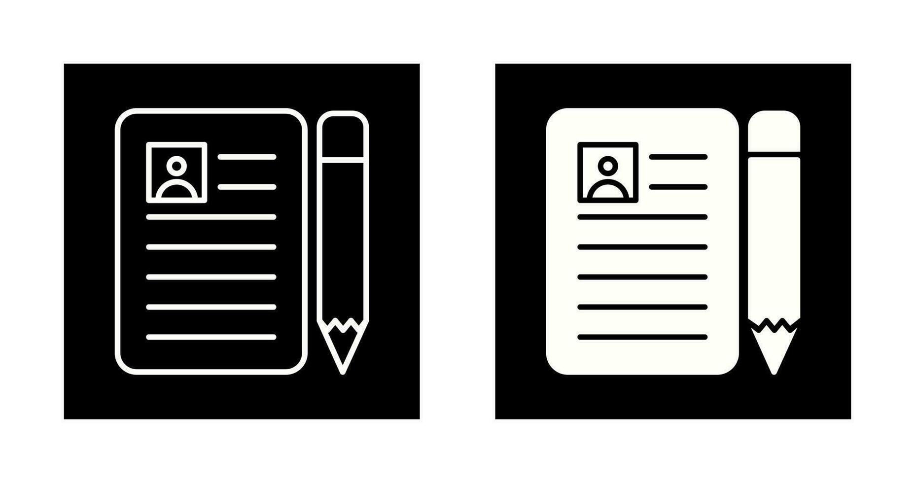 CV Vector Icon