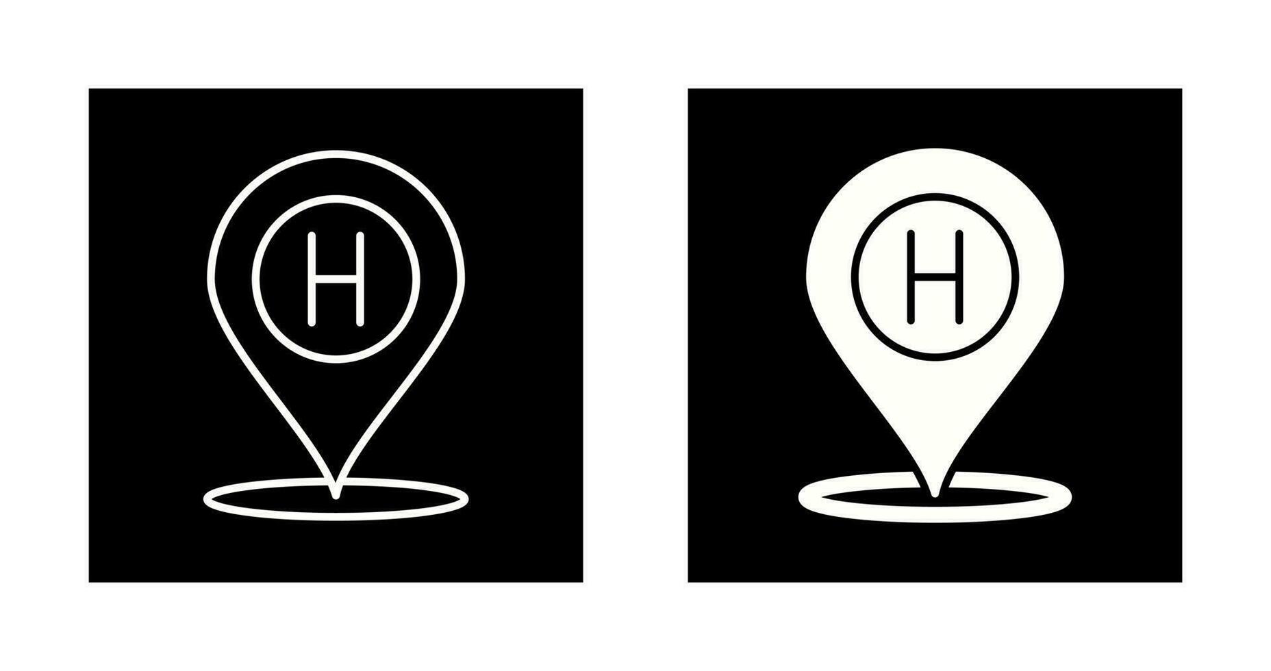 Hotel Location Vector Icon