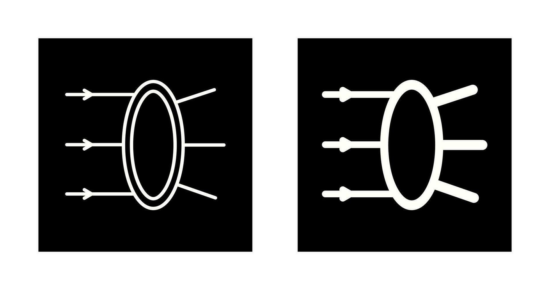 Refraction Vector Icon