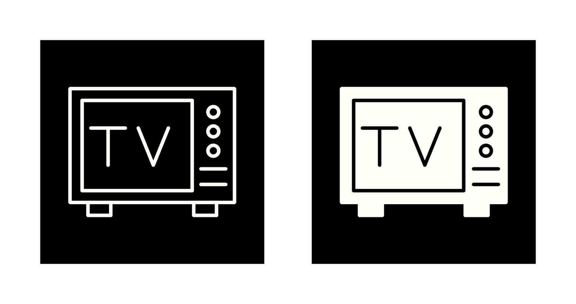 icono de vector de tv