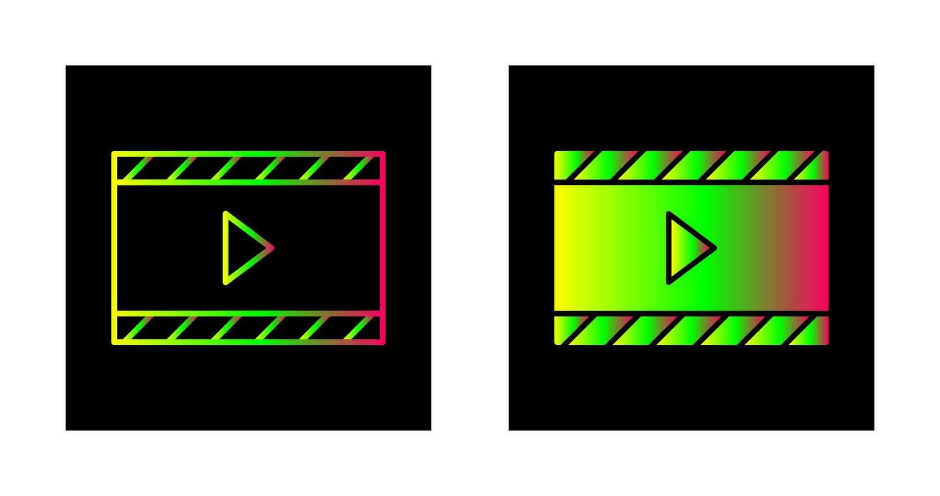 Unique Video and Animation Vector Icon