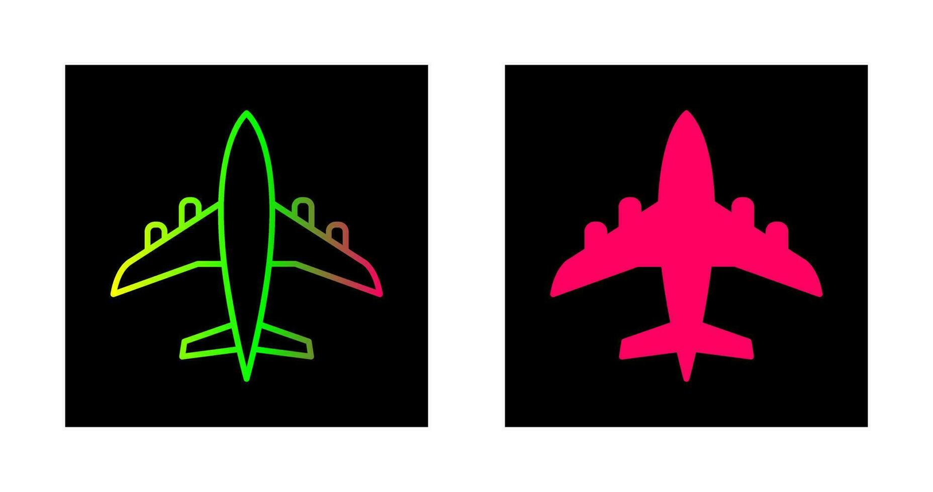 icono de vector de avión