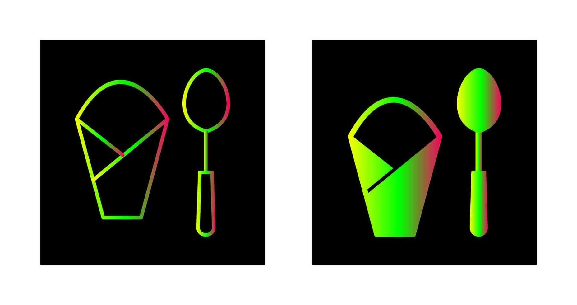 Spoon and Napkin Vector Icon