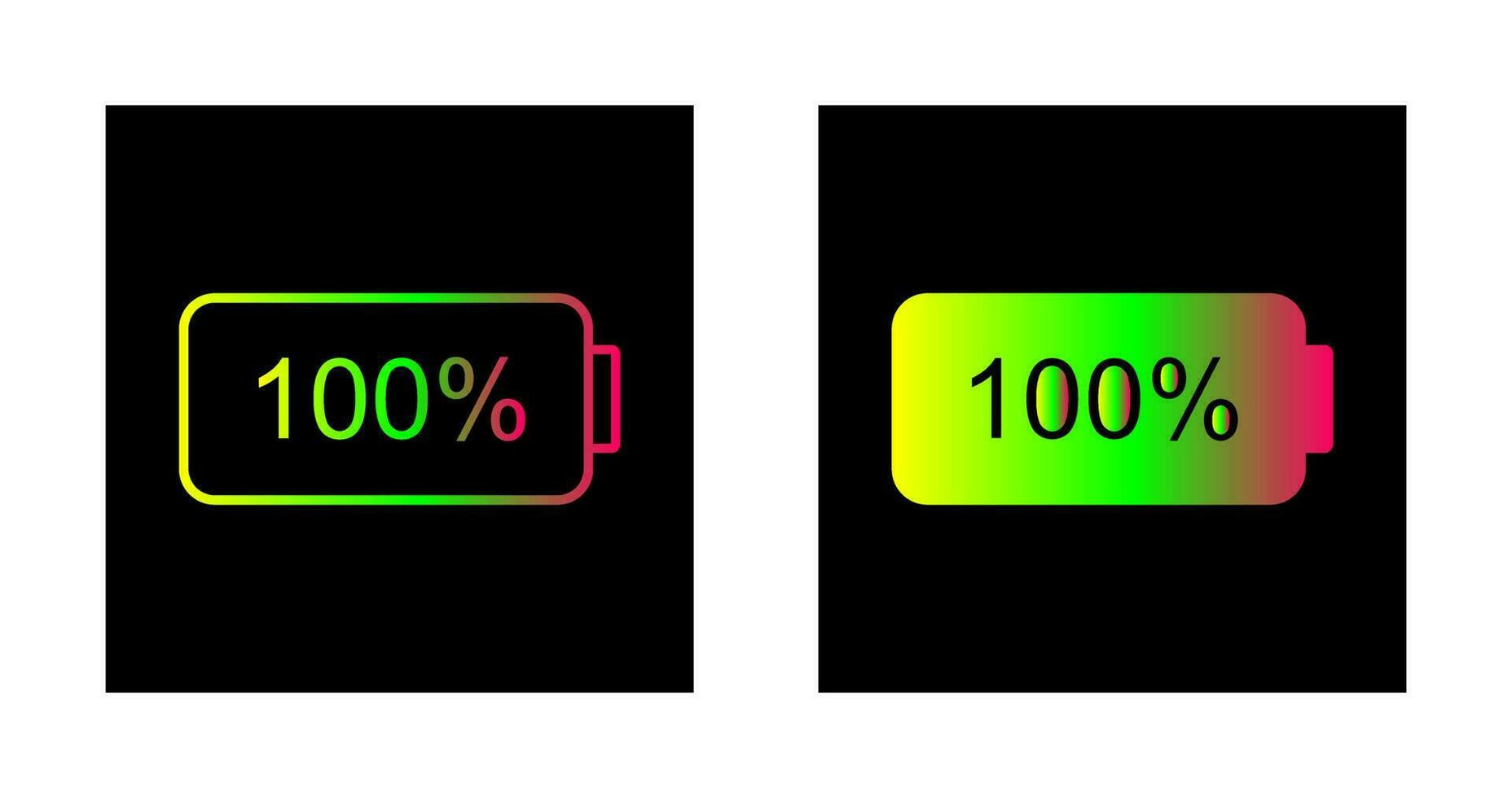 Unique Full Battery Vector Icon