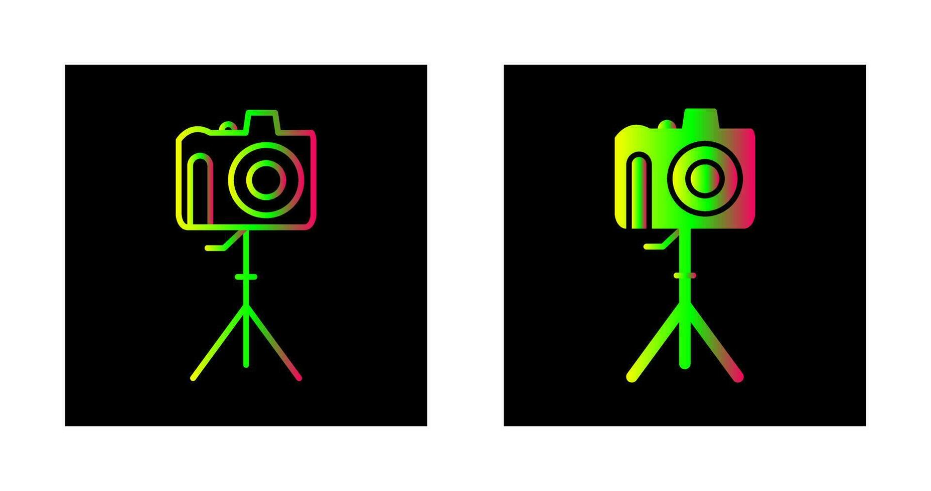 Unique Camera on Stand Vector Icon