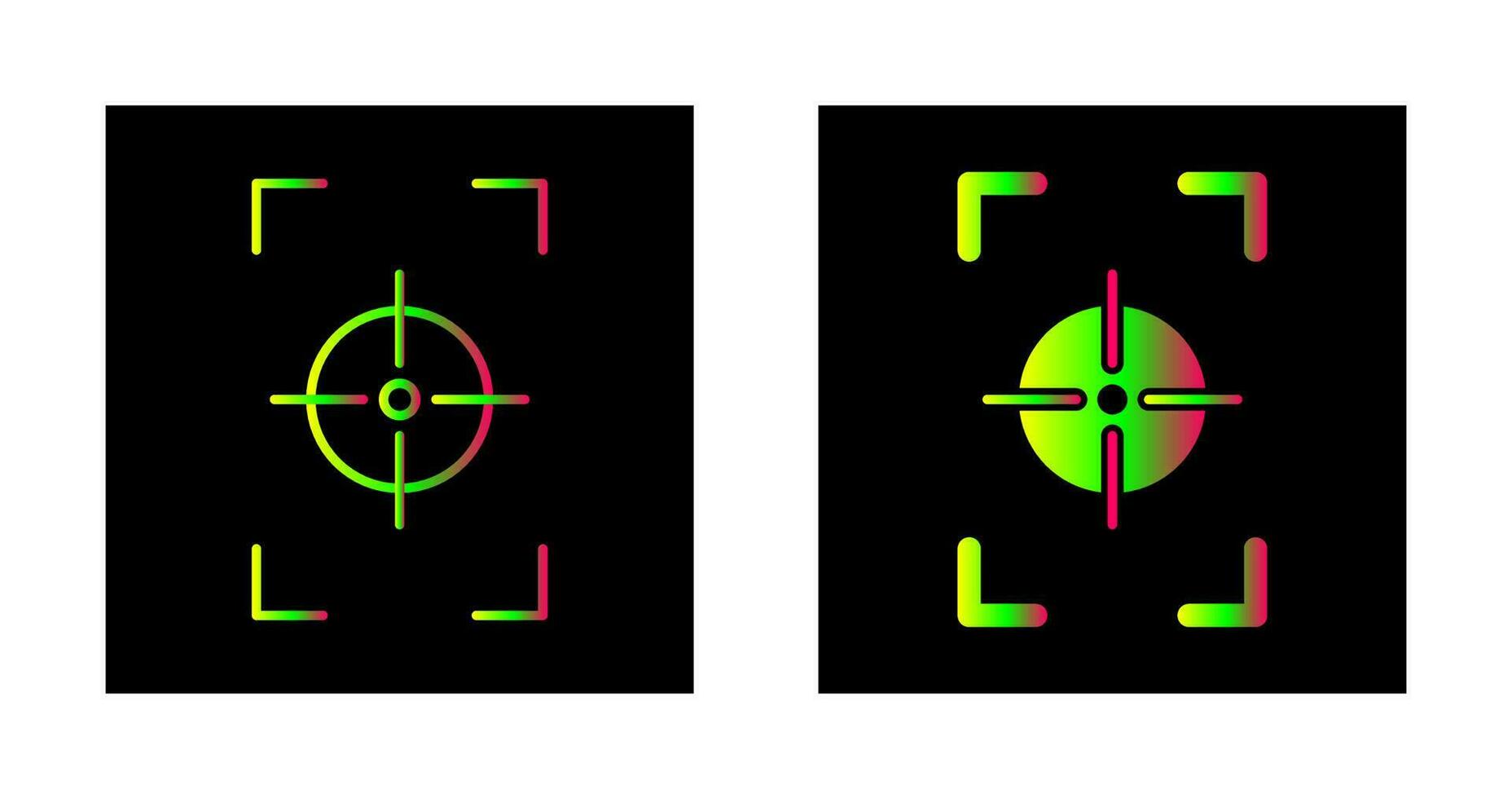 Unique Focus Vertical Vector Icon