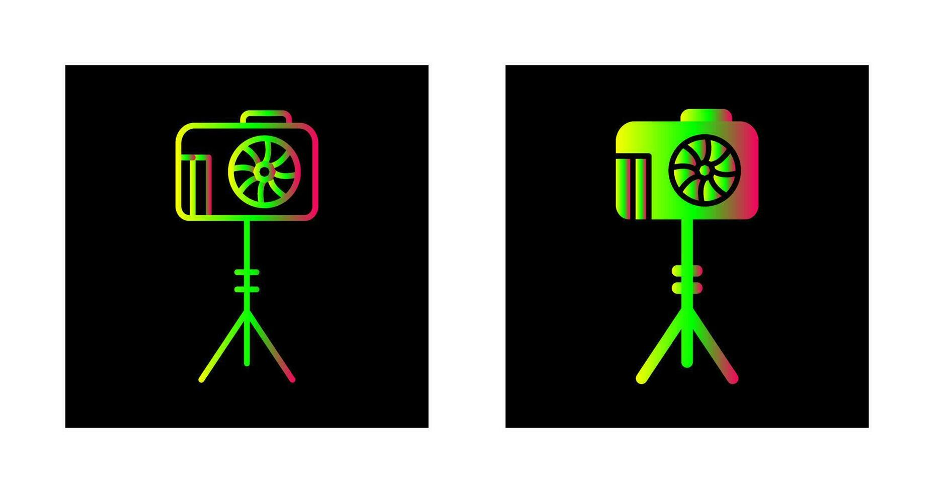 Unique Camera Stand Vector Icon