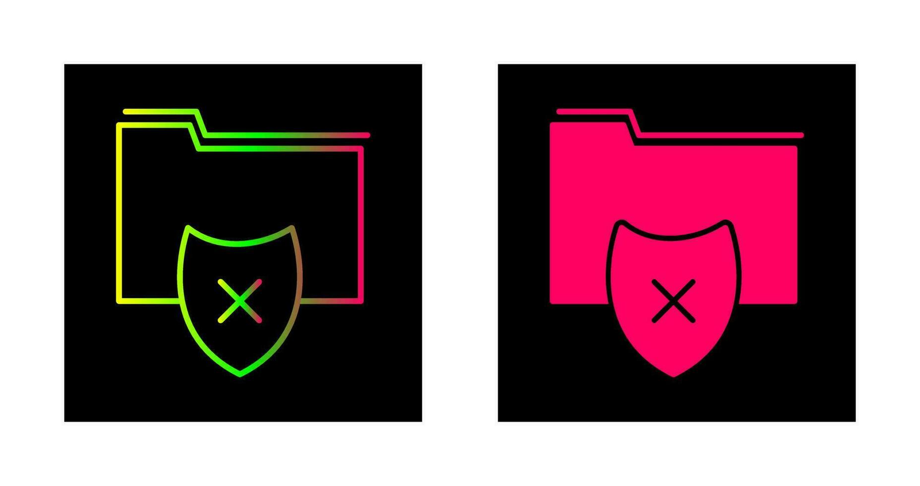 Vulnerable Folder Vector Icon