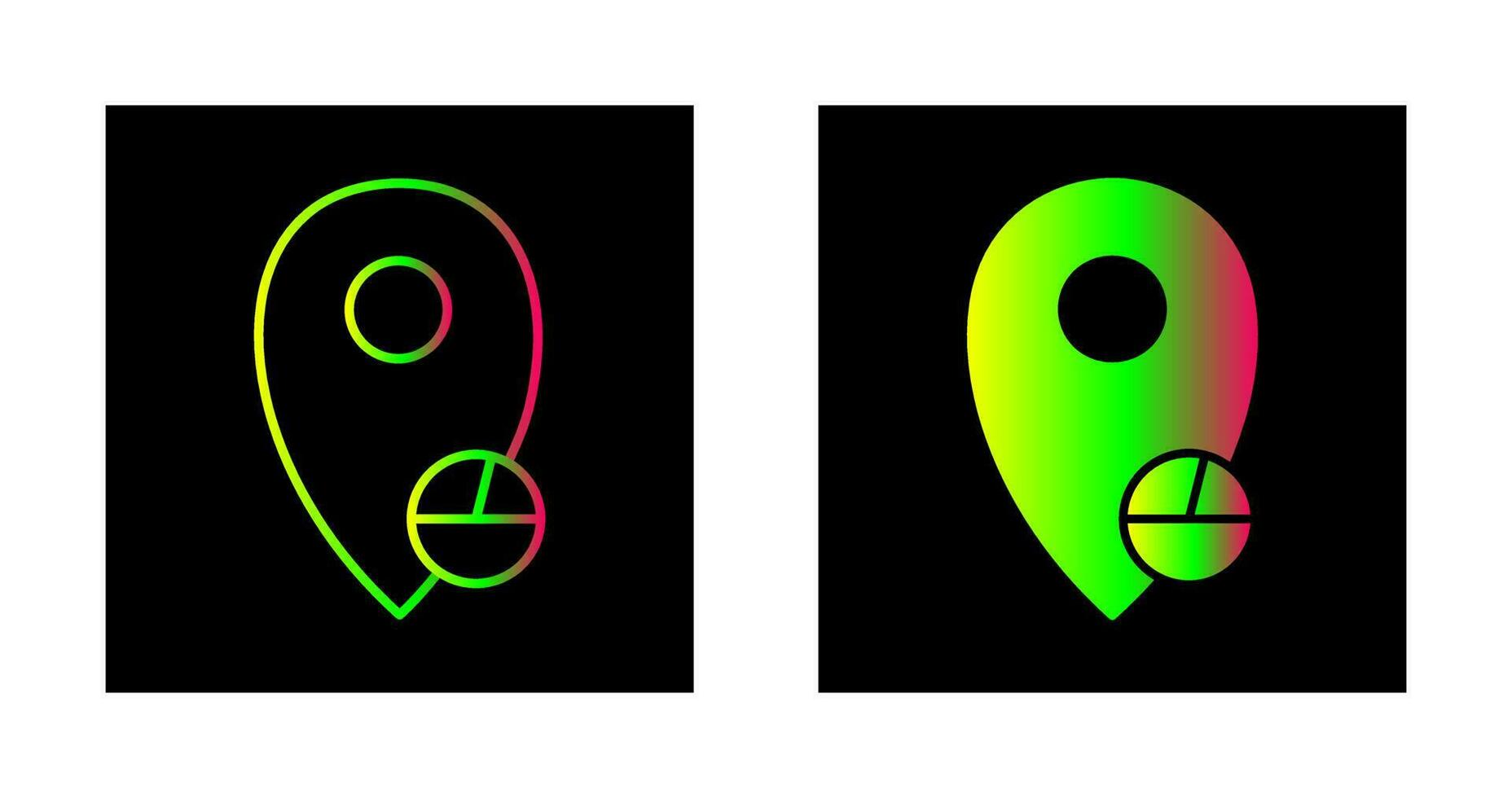 Location Statistics Vector Icon
