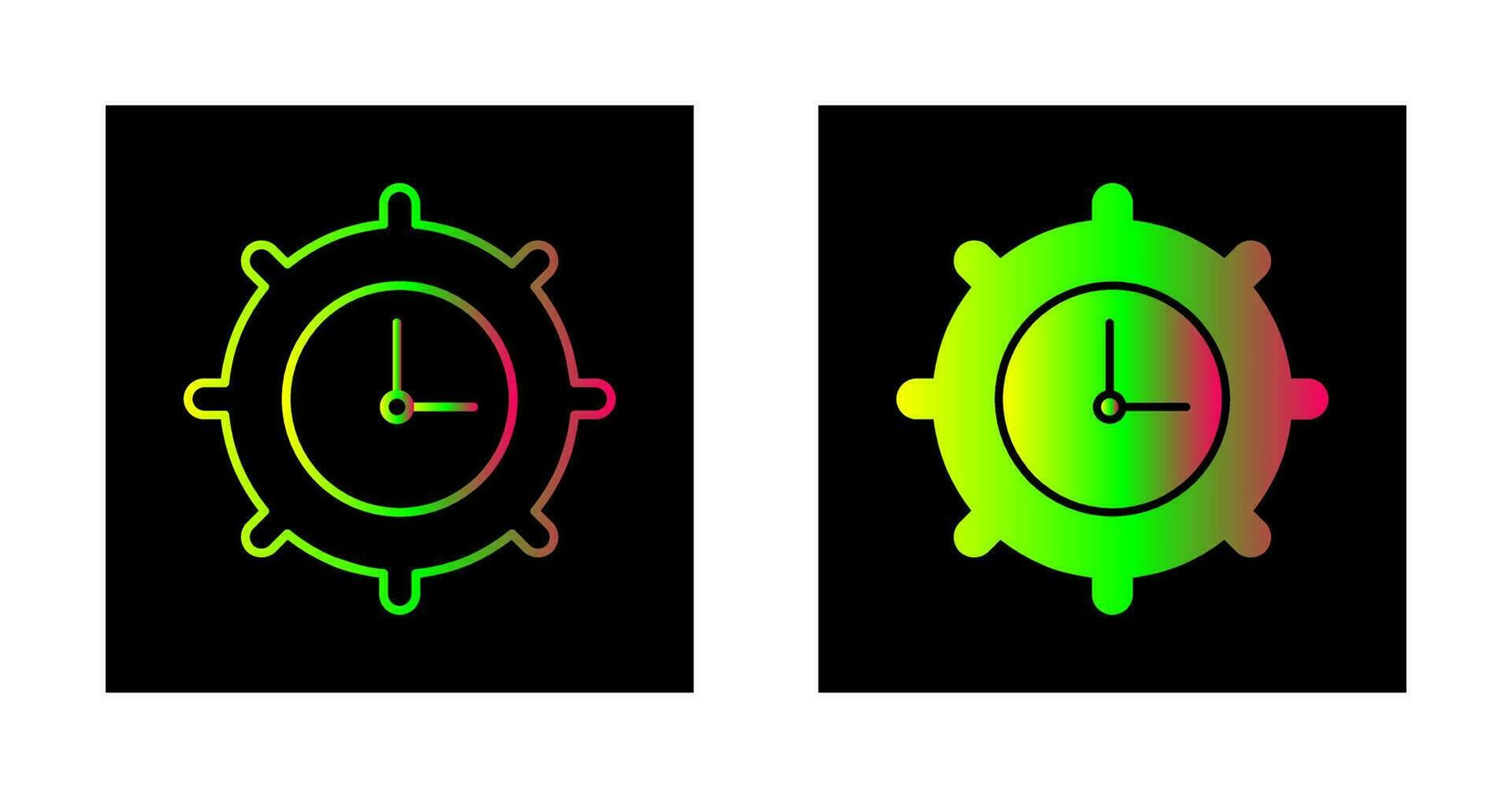 Time Settings Vector Icon