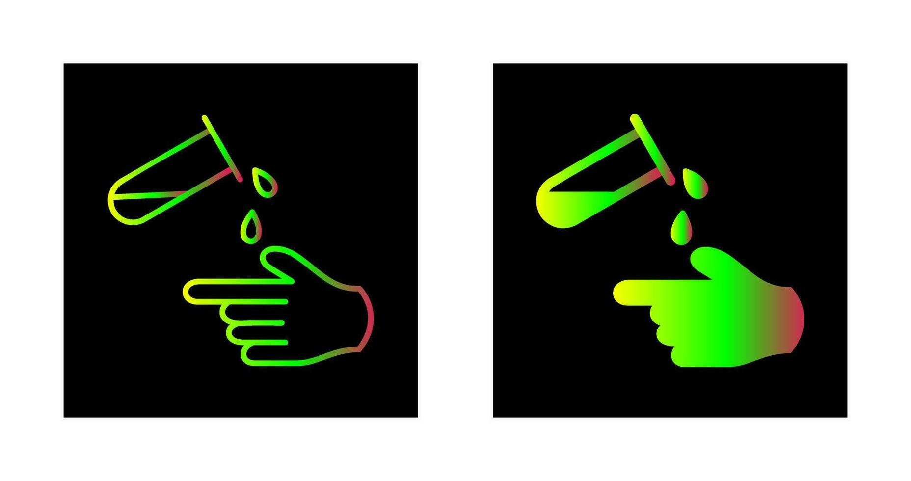 Corrosive Hazard Vector Icon