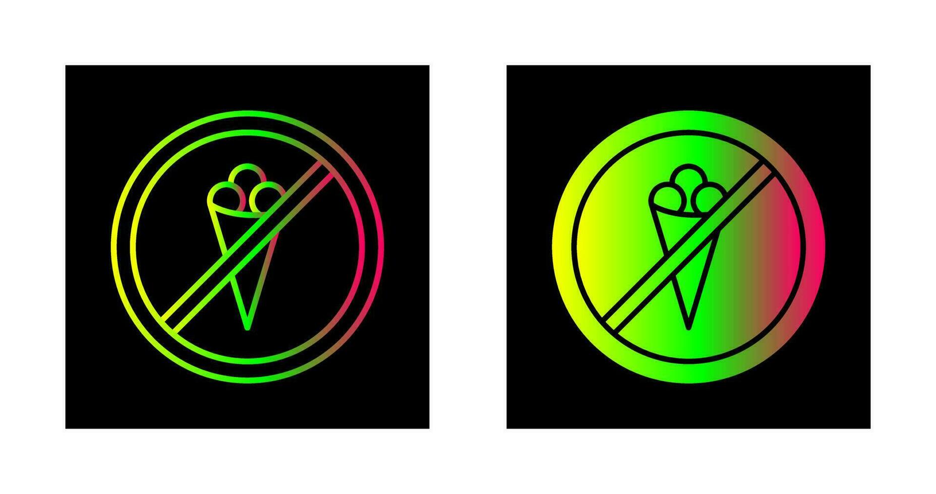 No Icecream Vector Icon