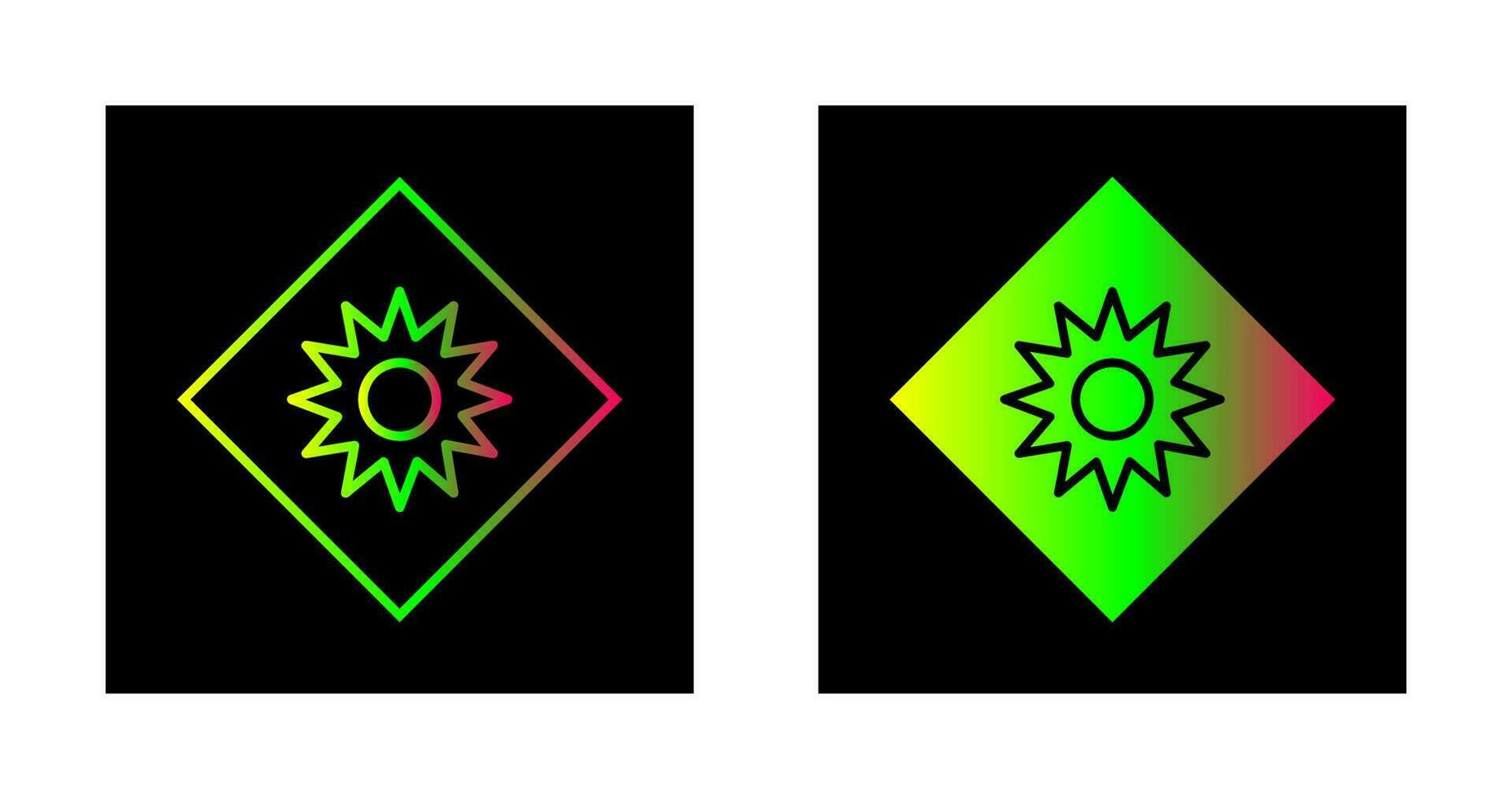 Optical Radiation Vector Icon