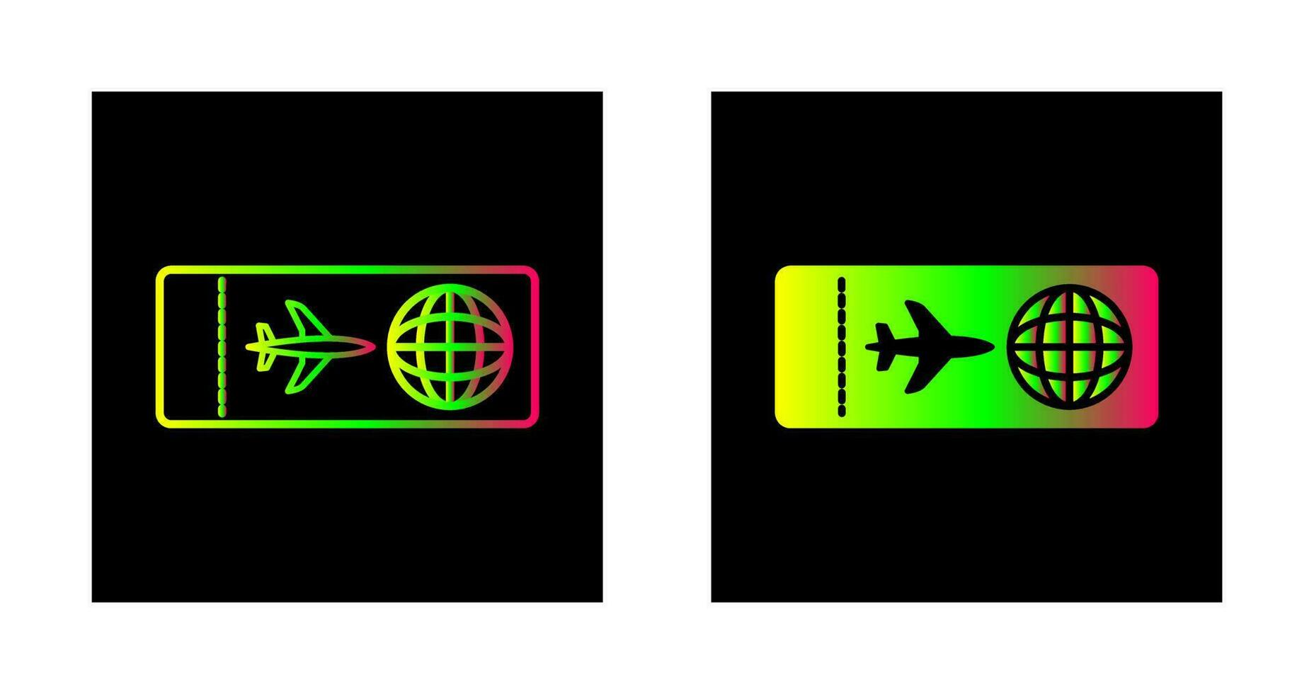 Plane Tickets Vector Icon