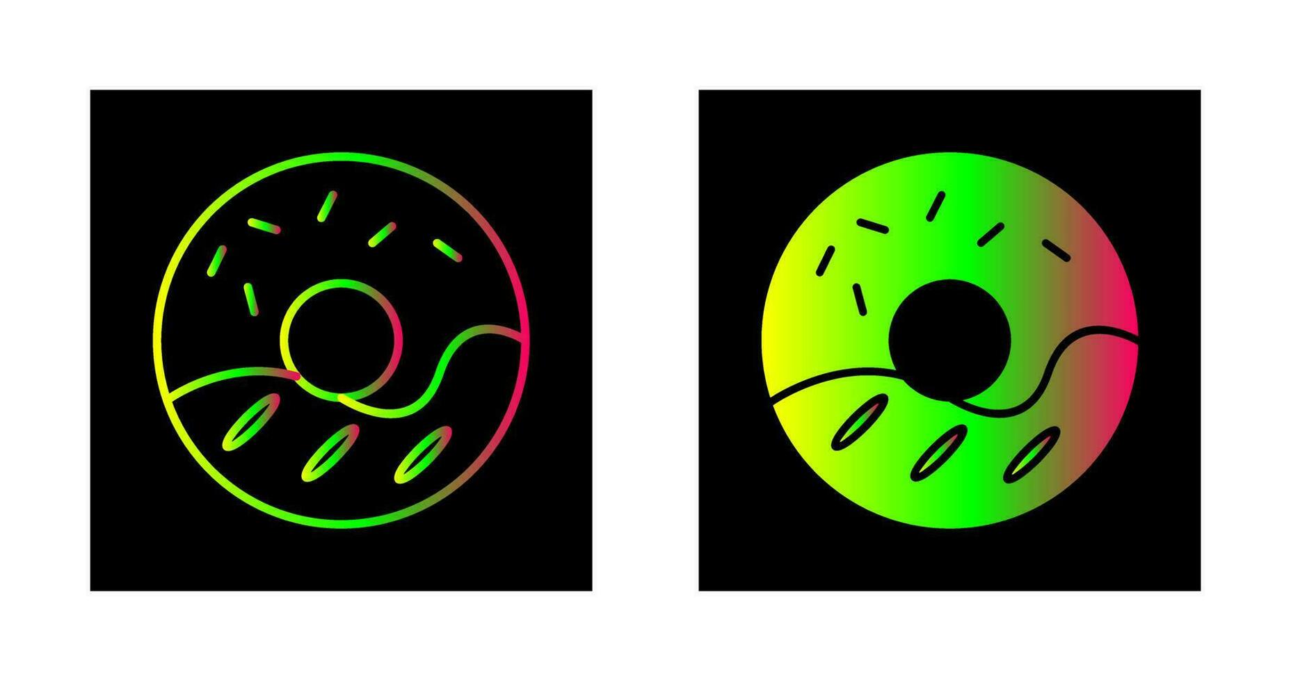 icono de vector de donut de crema