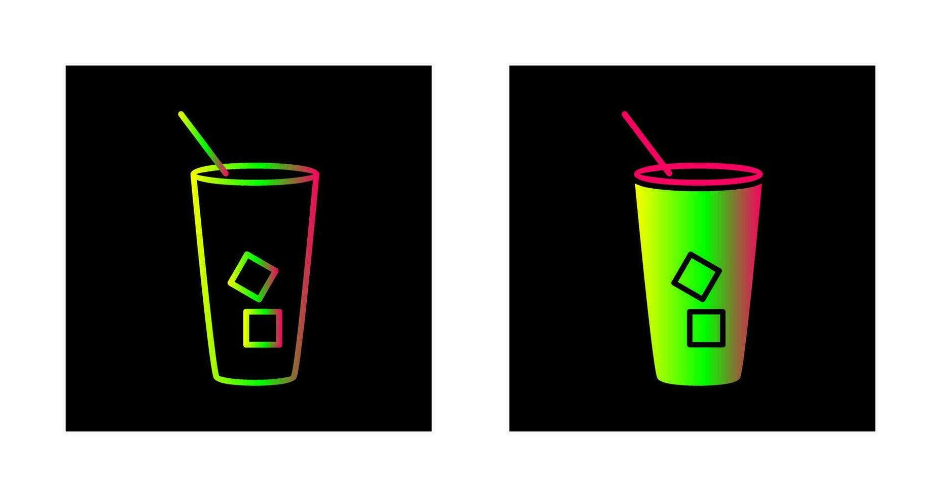 Iced Coffee Vector Icon