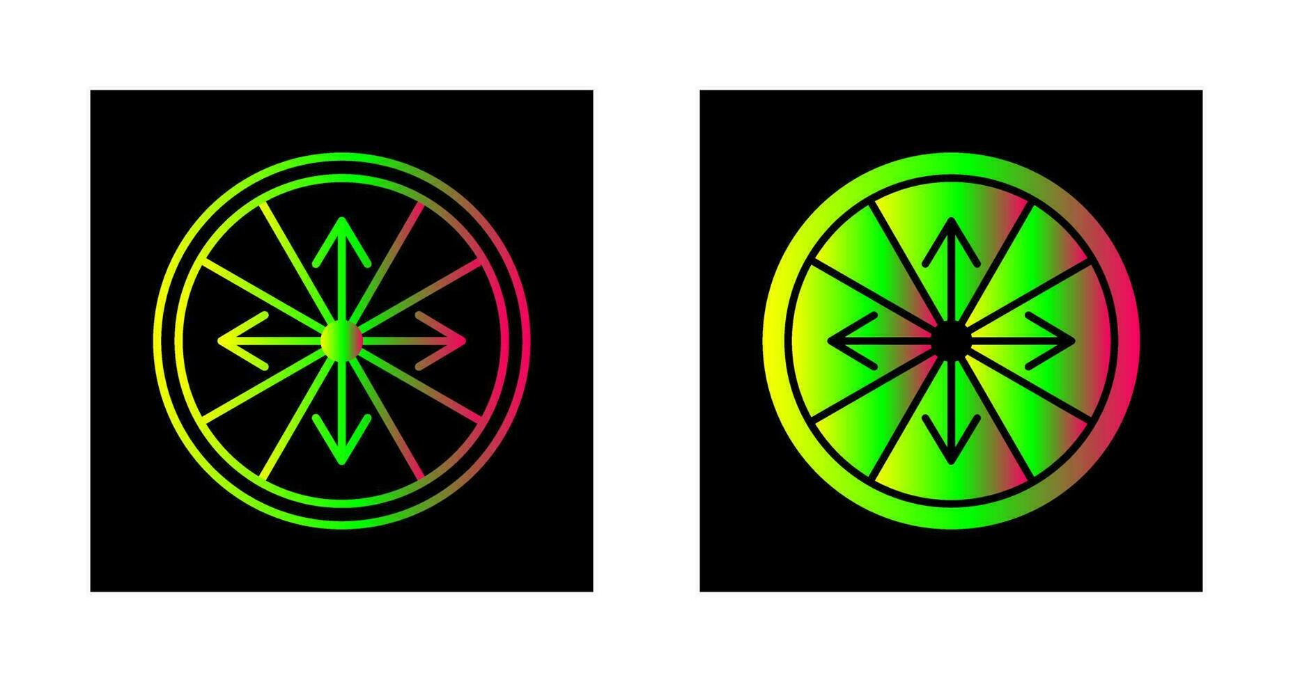 Roulette with Arrow Vector Icon