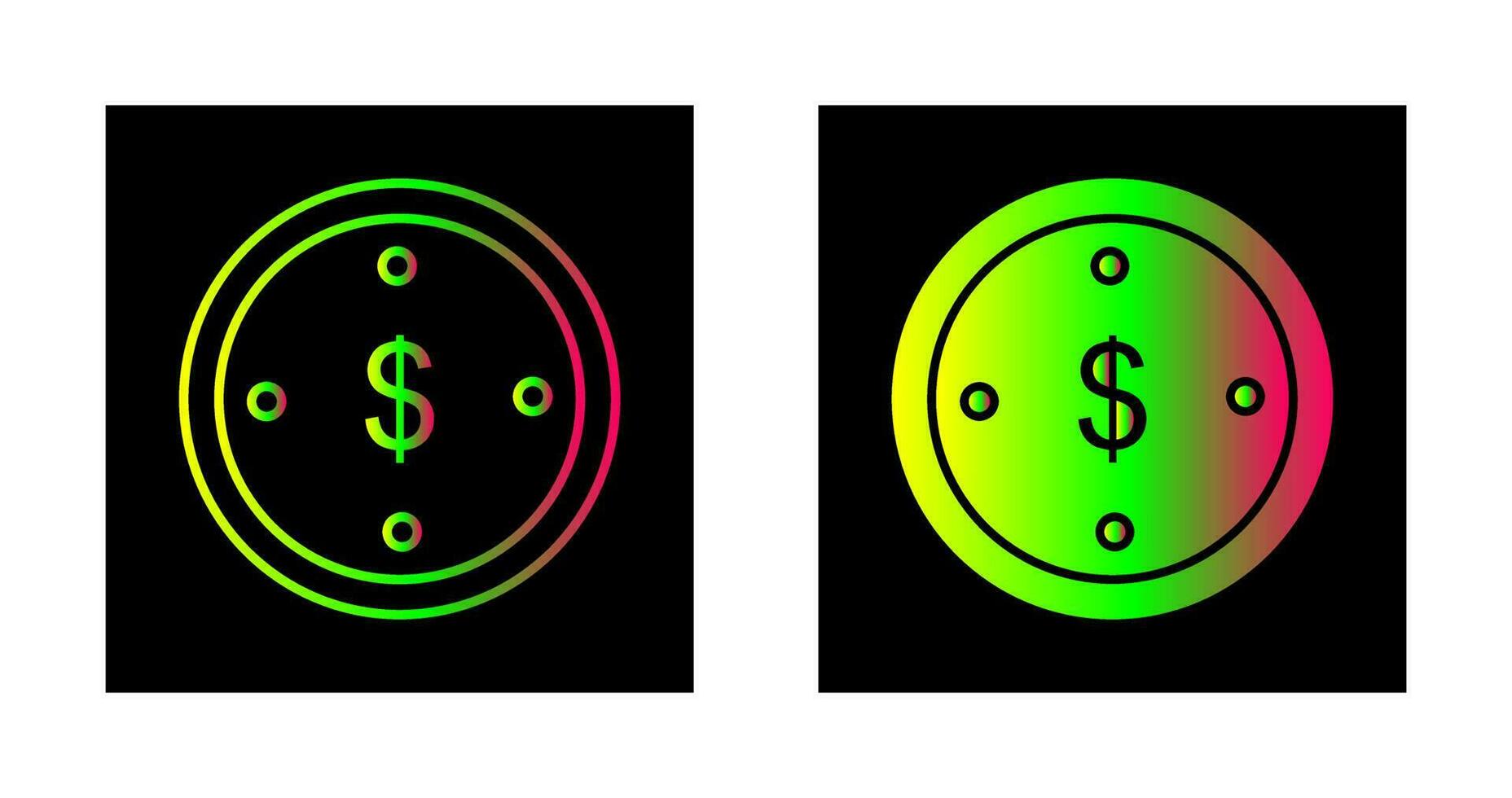 Dollar Coin Vector Icon