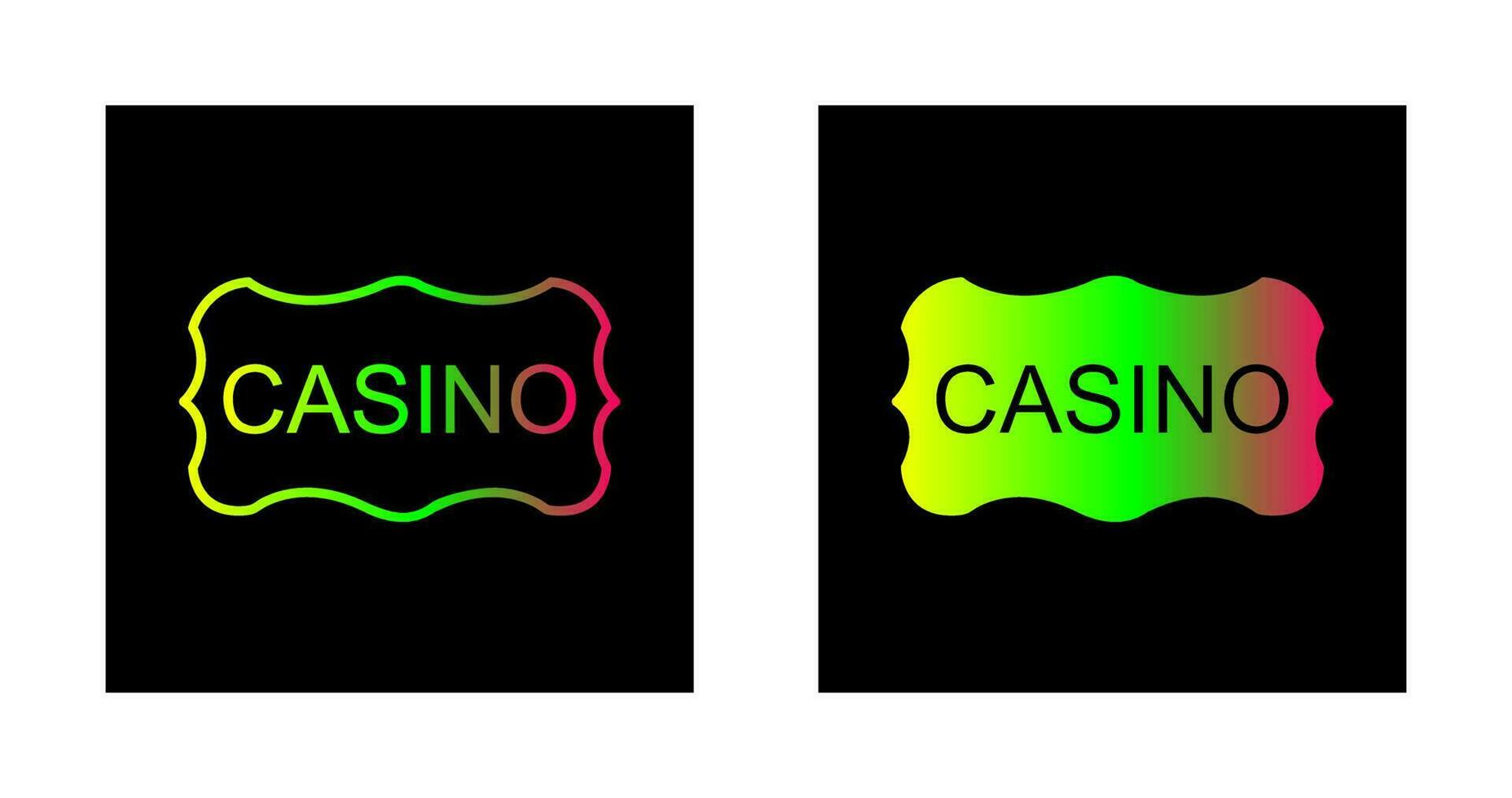 Casino Sign Vector Icon