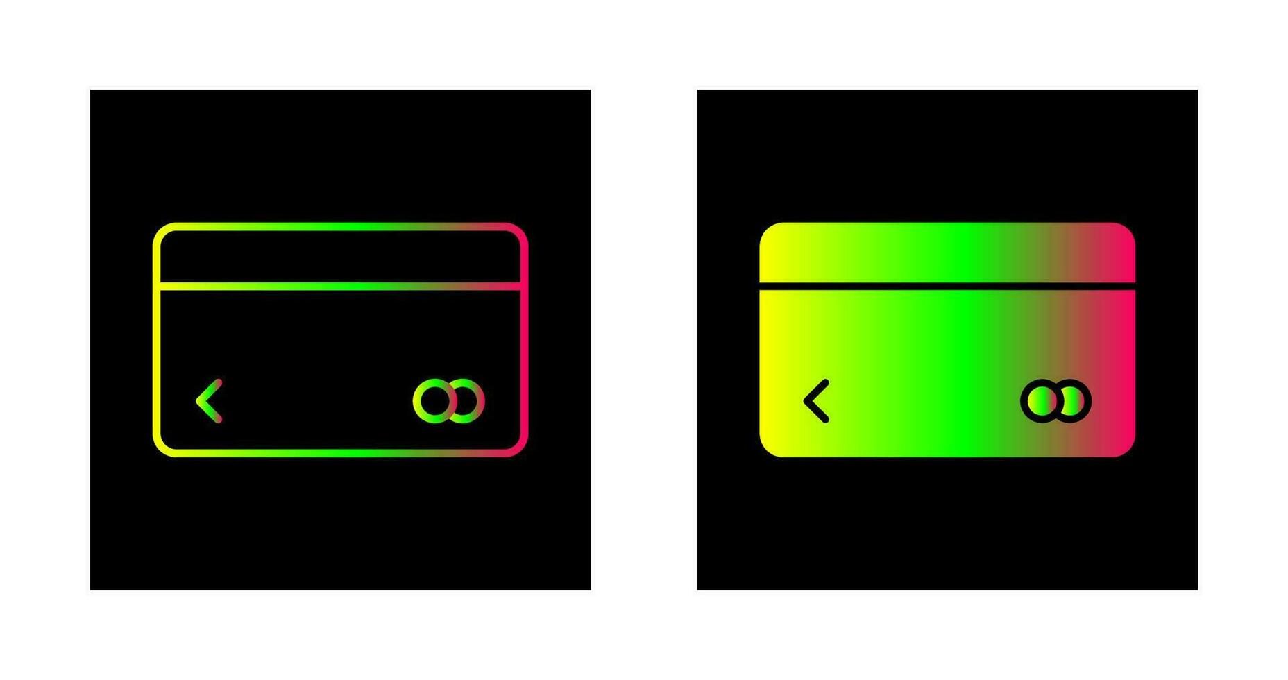 Unique Credit Card Vector Icon