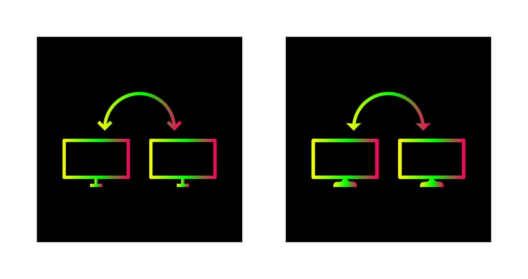 Unique Connected Systems Vector Icon