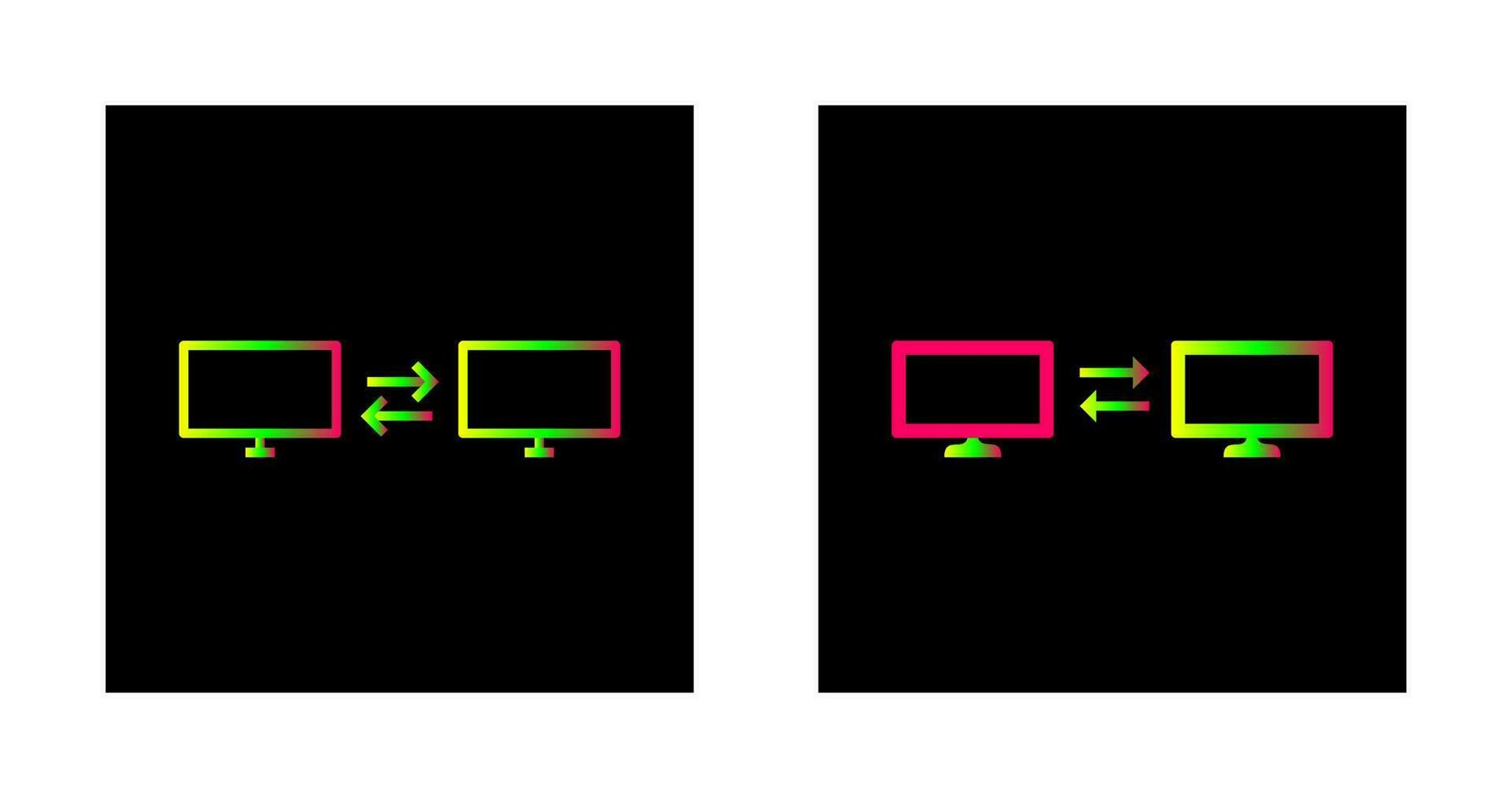 Unique Sharing Systems Vector Icon