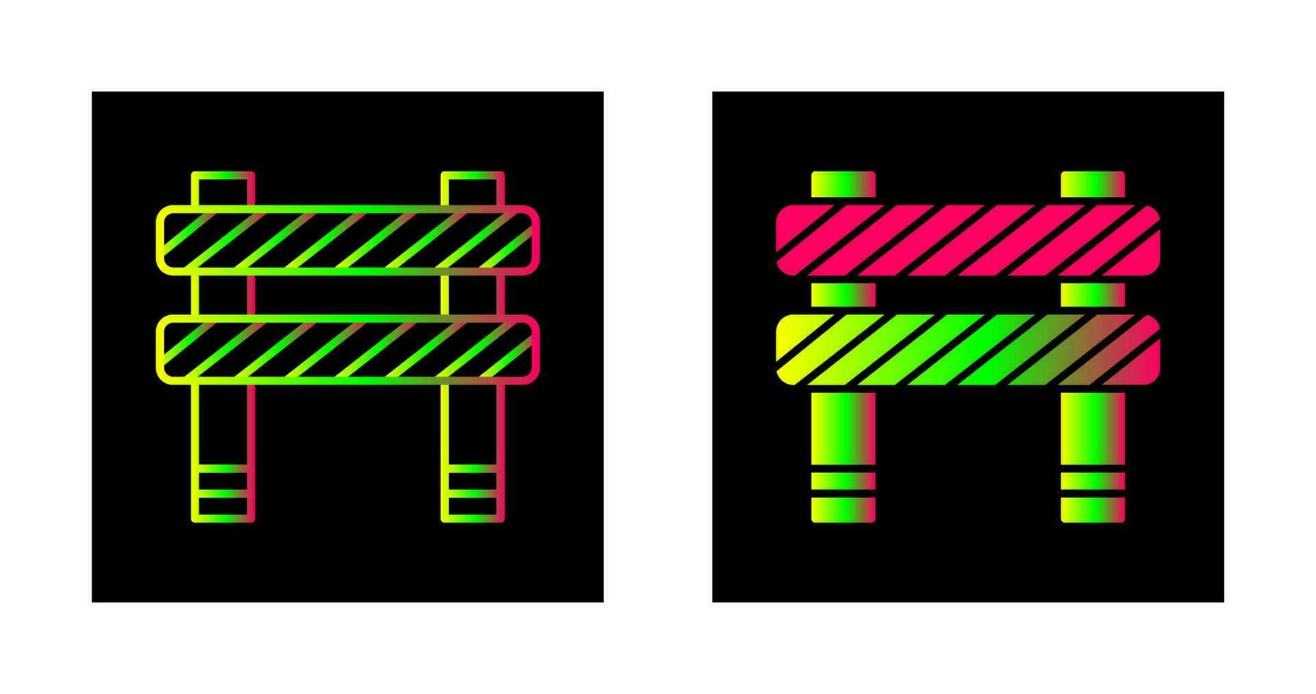 Unique Barrier Vector Icon