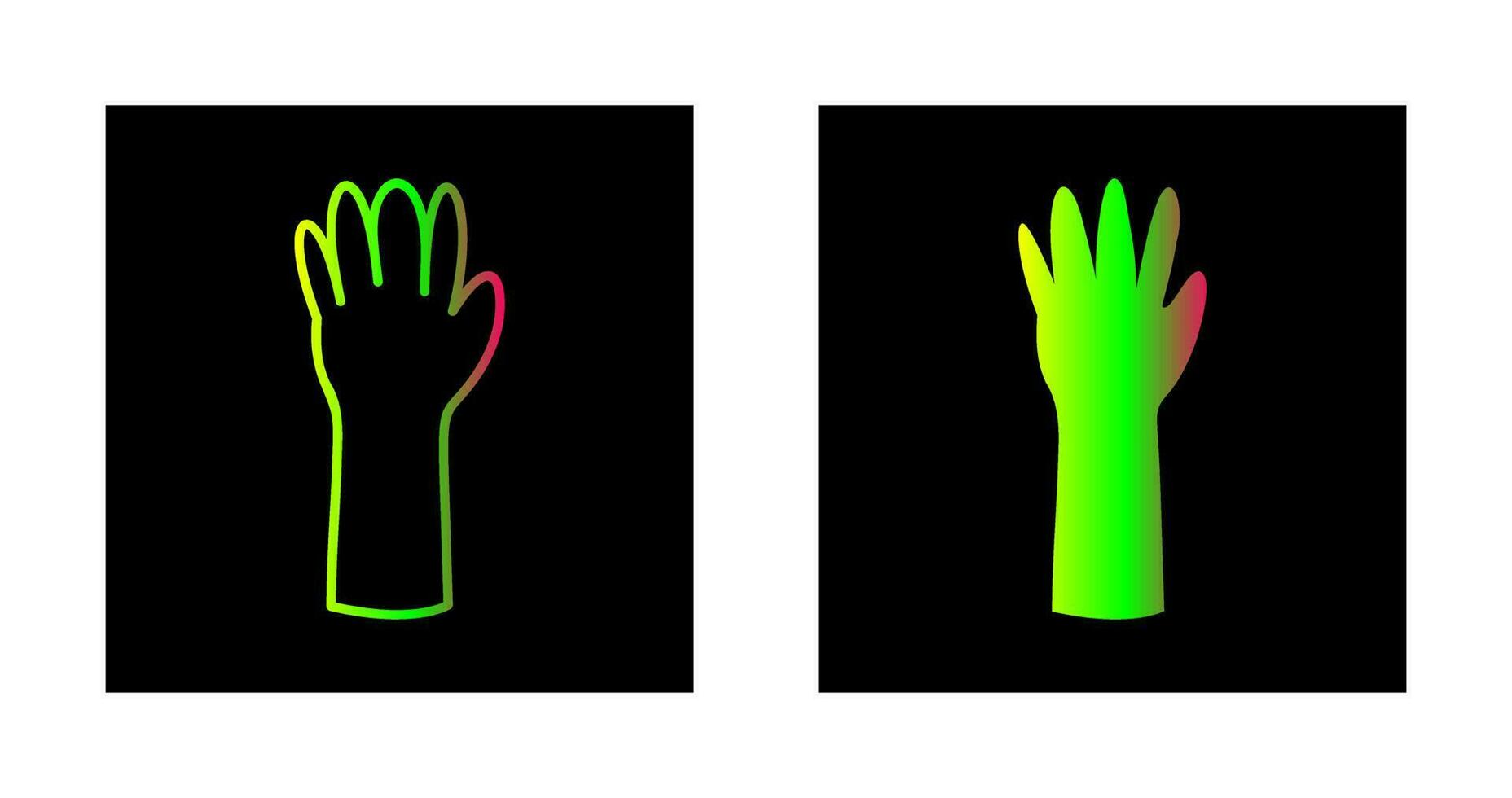 Unique Gloves Vector Icon