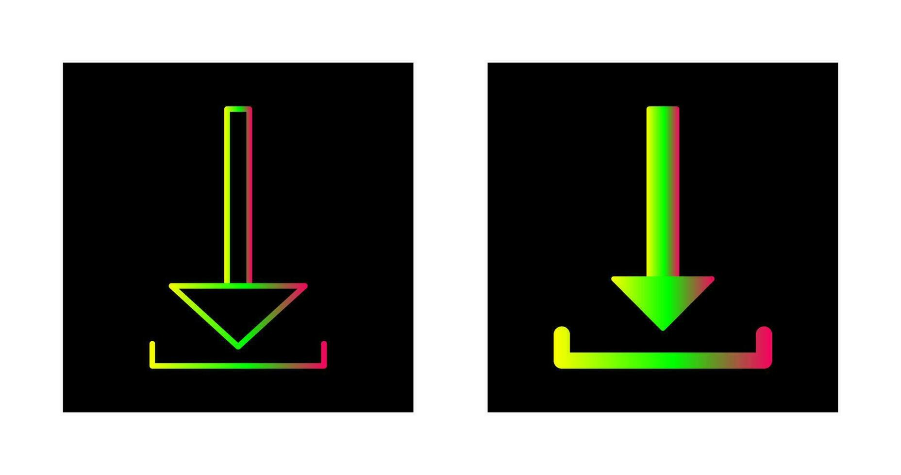 Unique Download Vector Icon