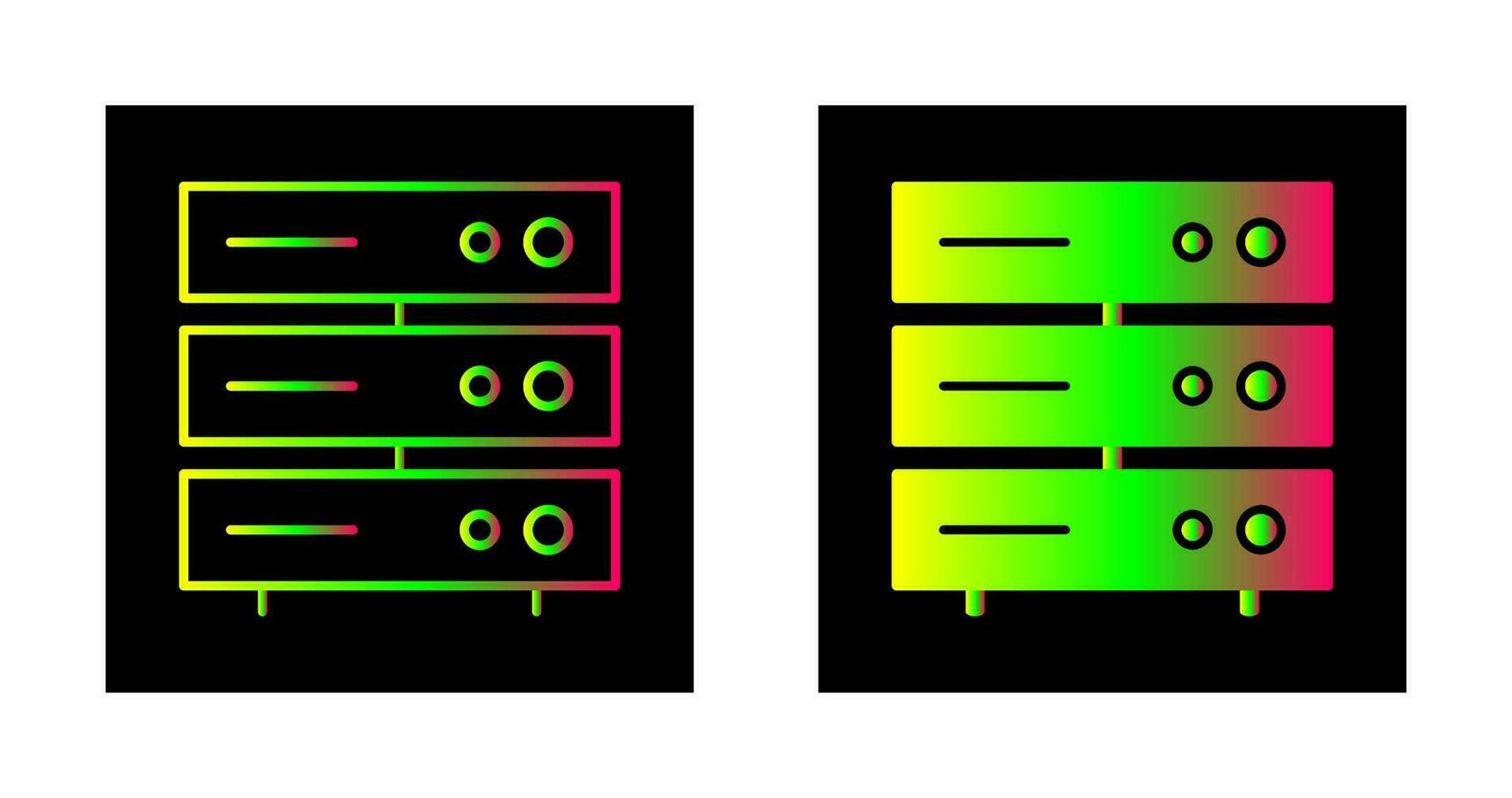 Unique Server Network Vector Icon