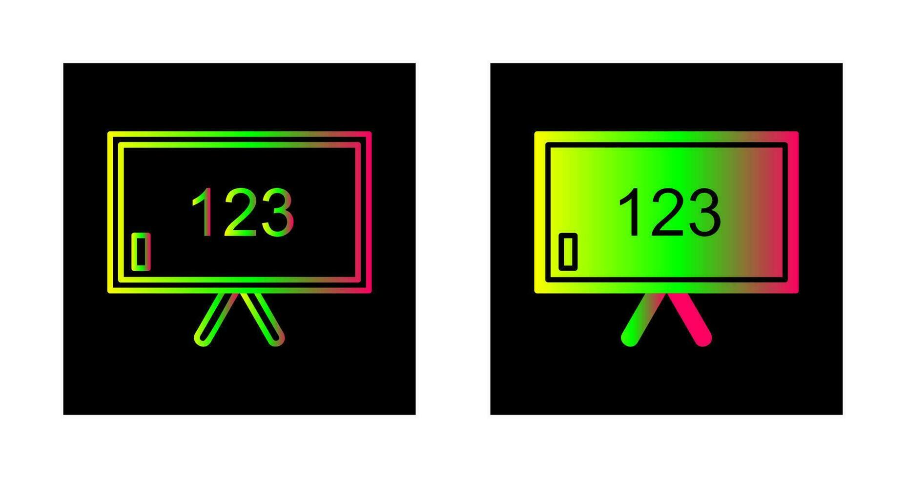 icono de vector de tablero de aula único