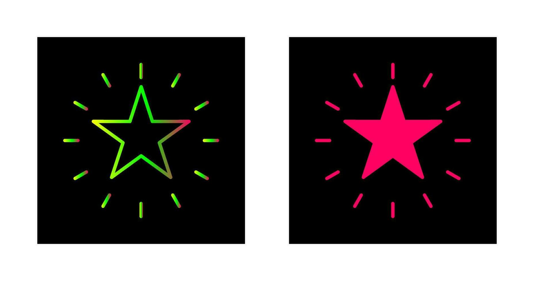 Unique Star Vector Icon