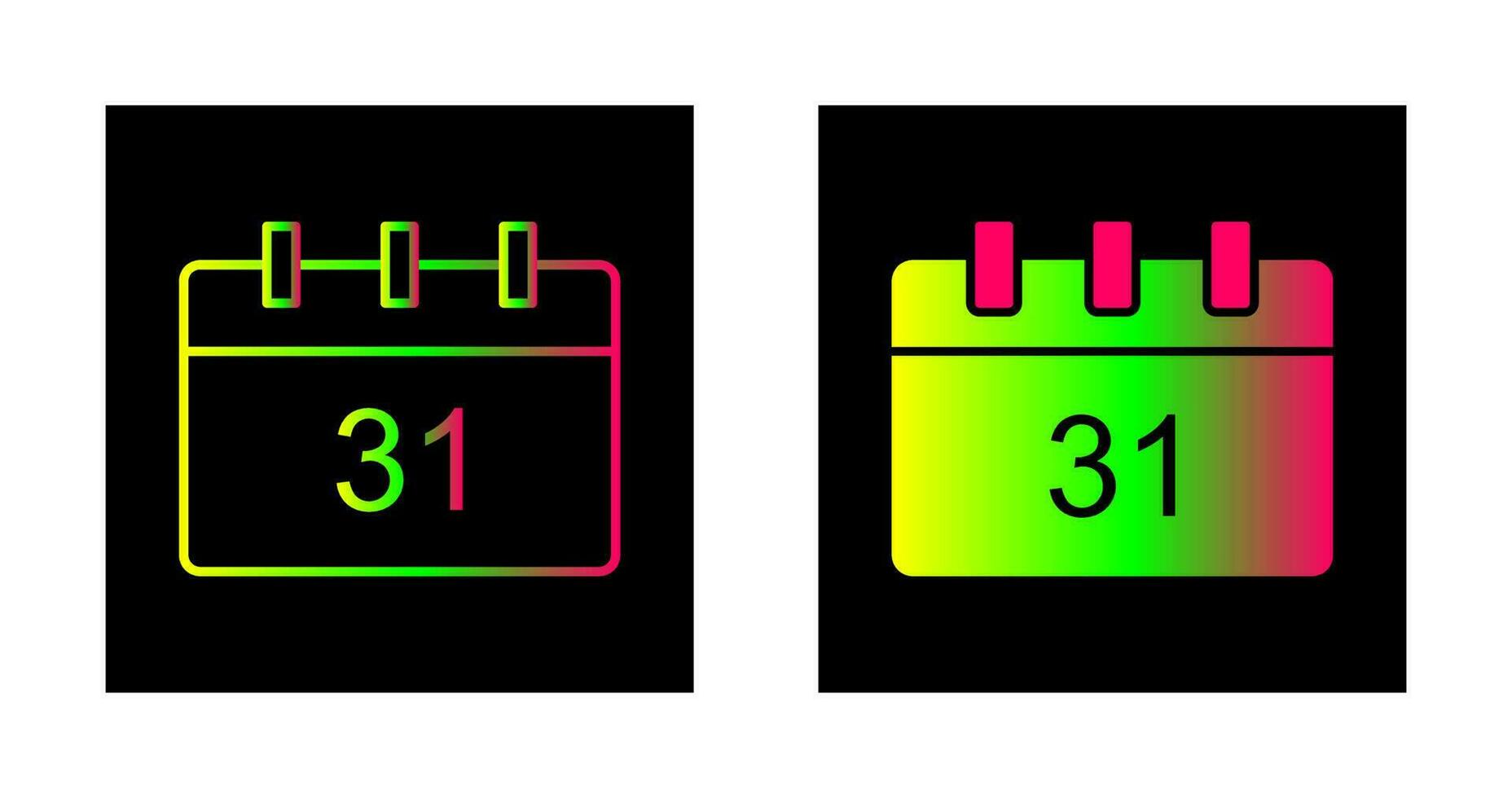 Unique Calendar Vector Icon