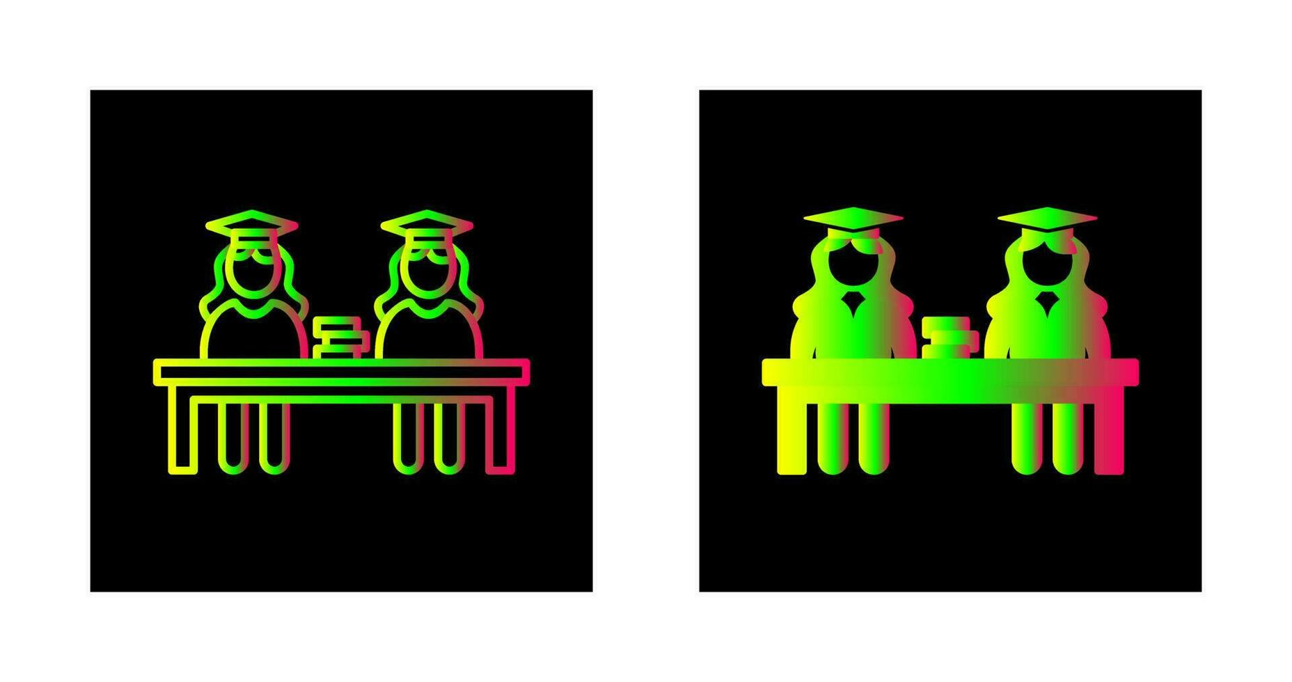 Unique Combined Study Vector Icon