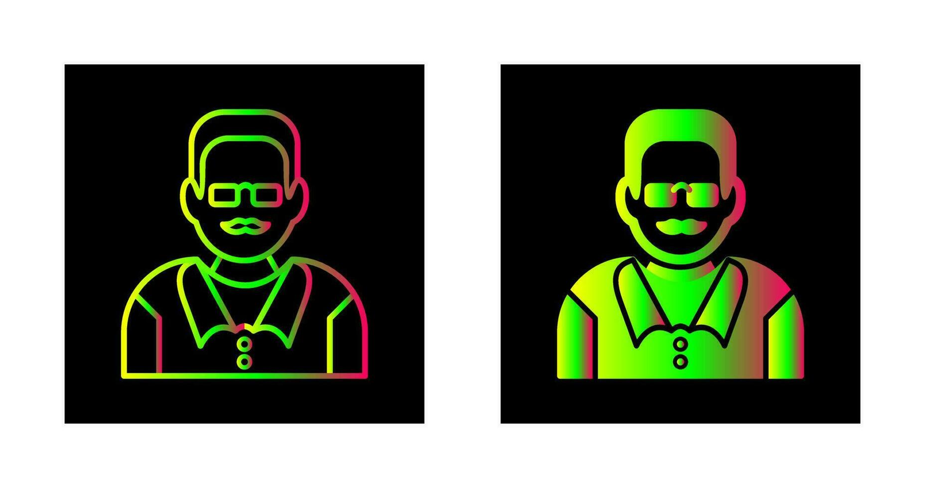 Unique Male Professor Vector Icon