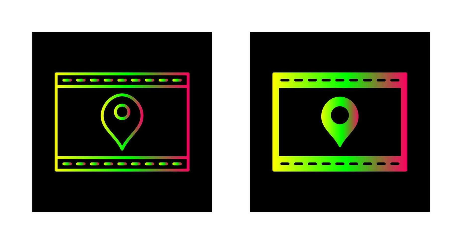 Unique Location Web Advertising Vector Icon