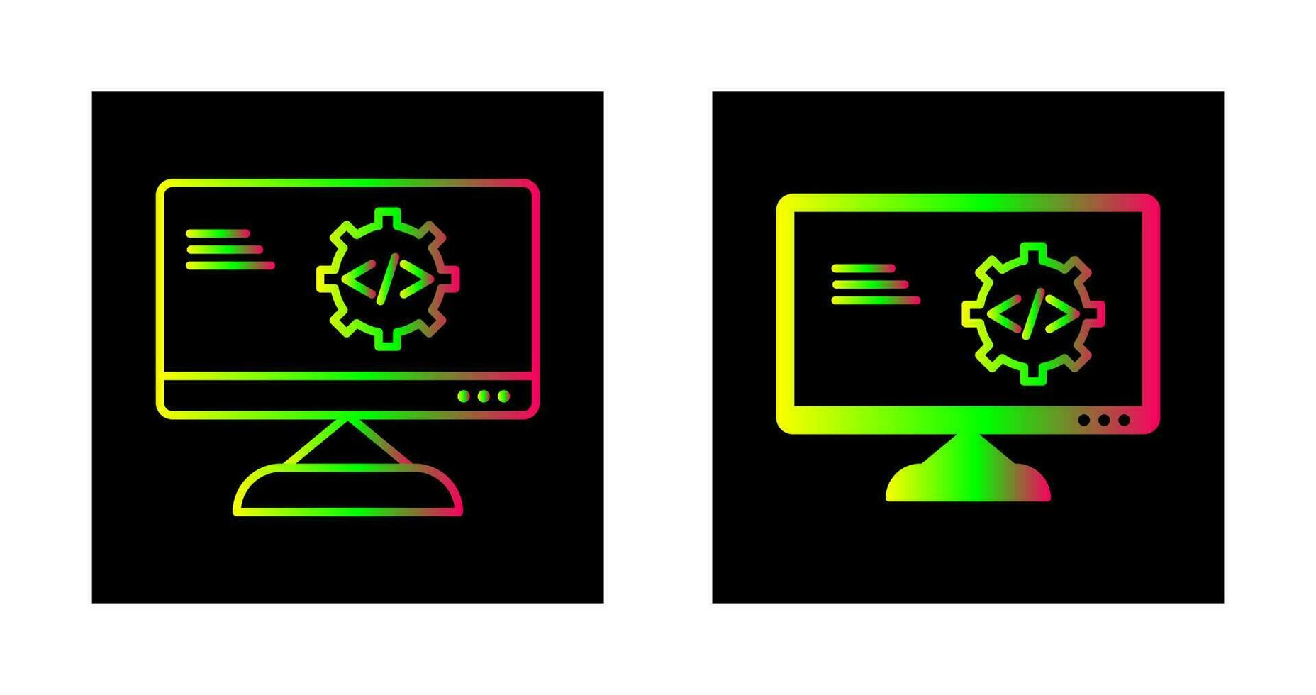 Unique Code Optimization Vector Icon