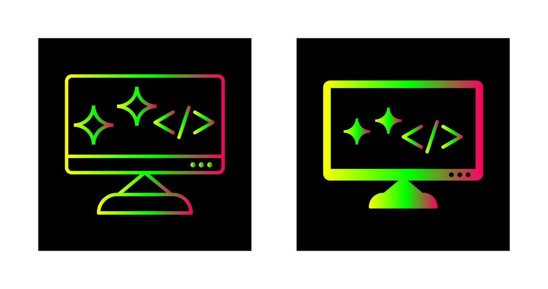 Unique Clean Code Vector Icon
