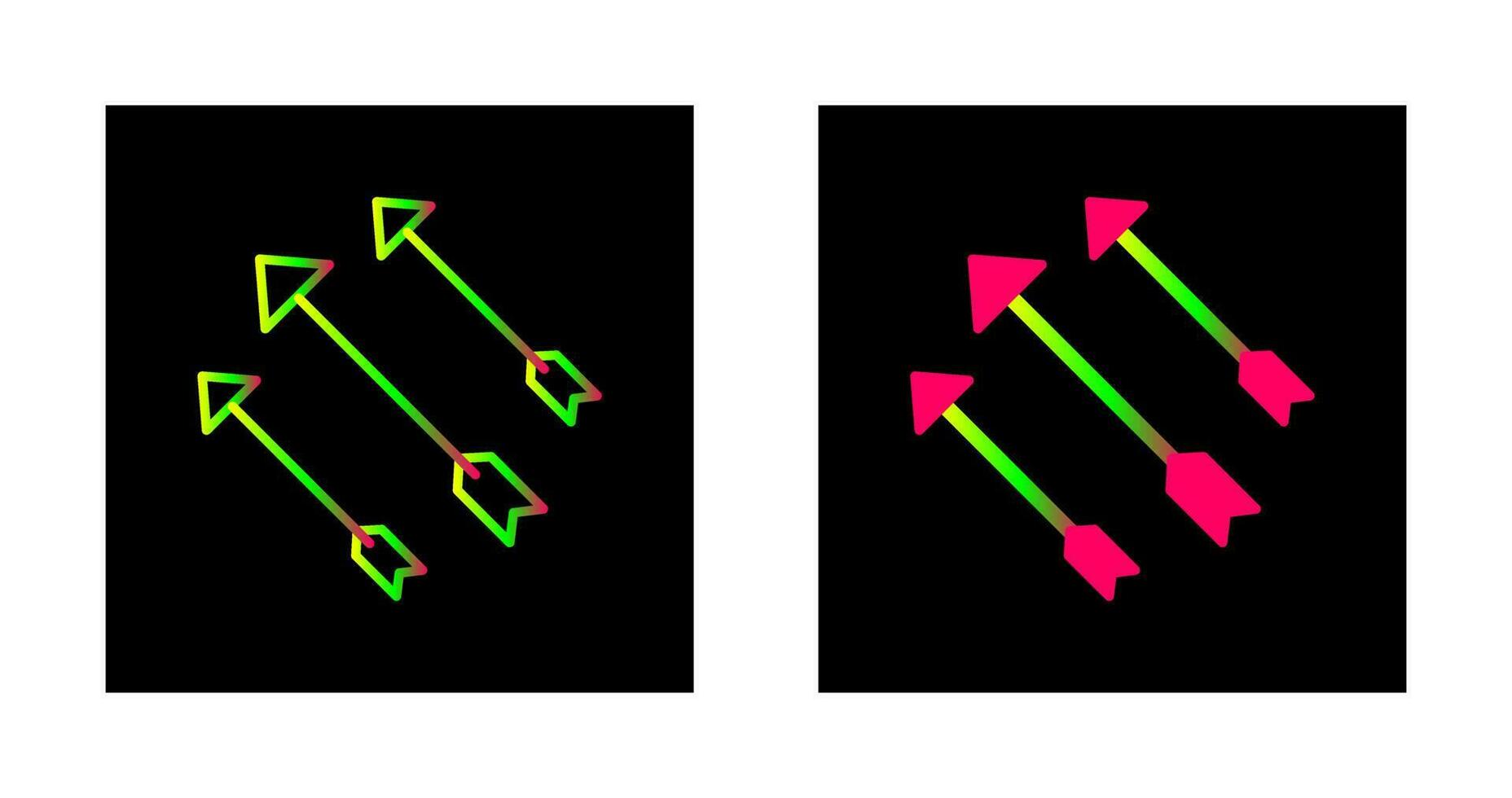 icono de vector de flechas únicas