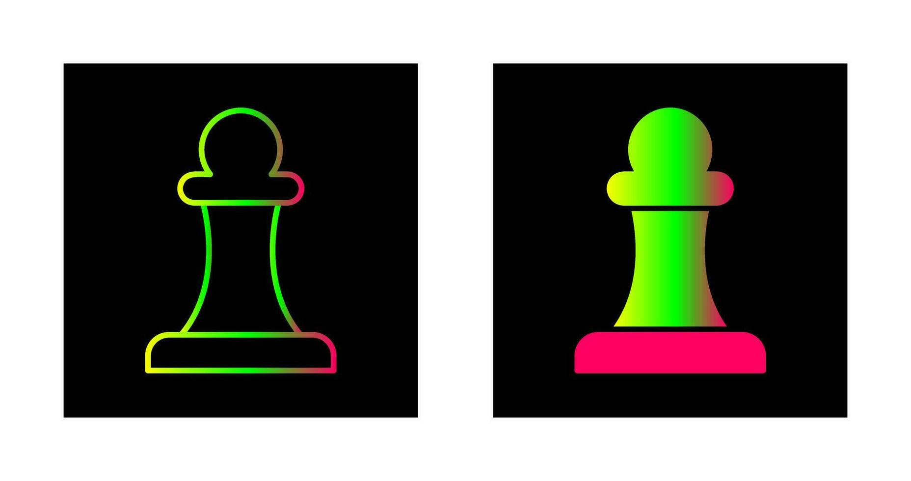Unique Pawn Vector Icon