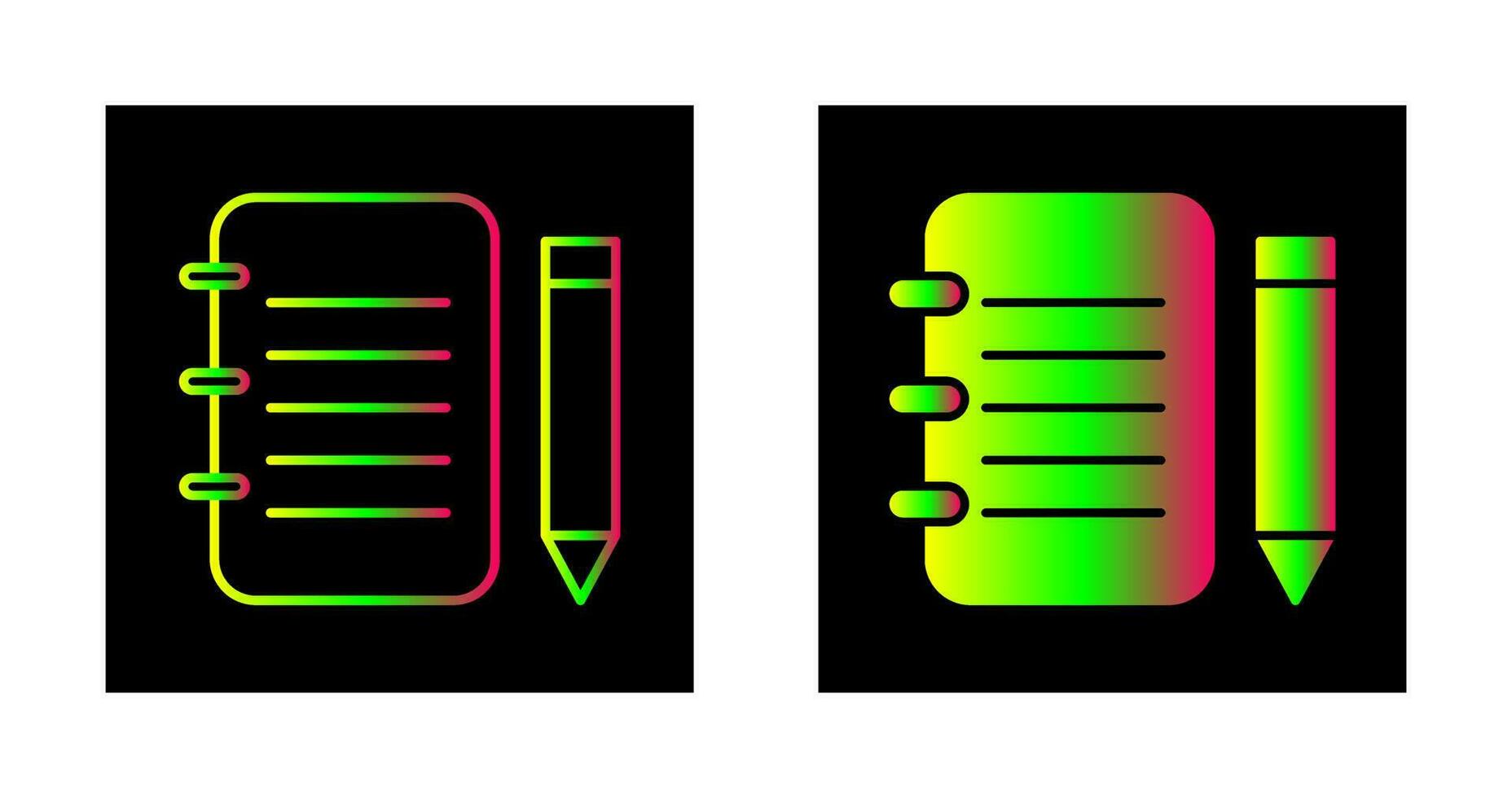 Unique Notepad Vector Icon
