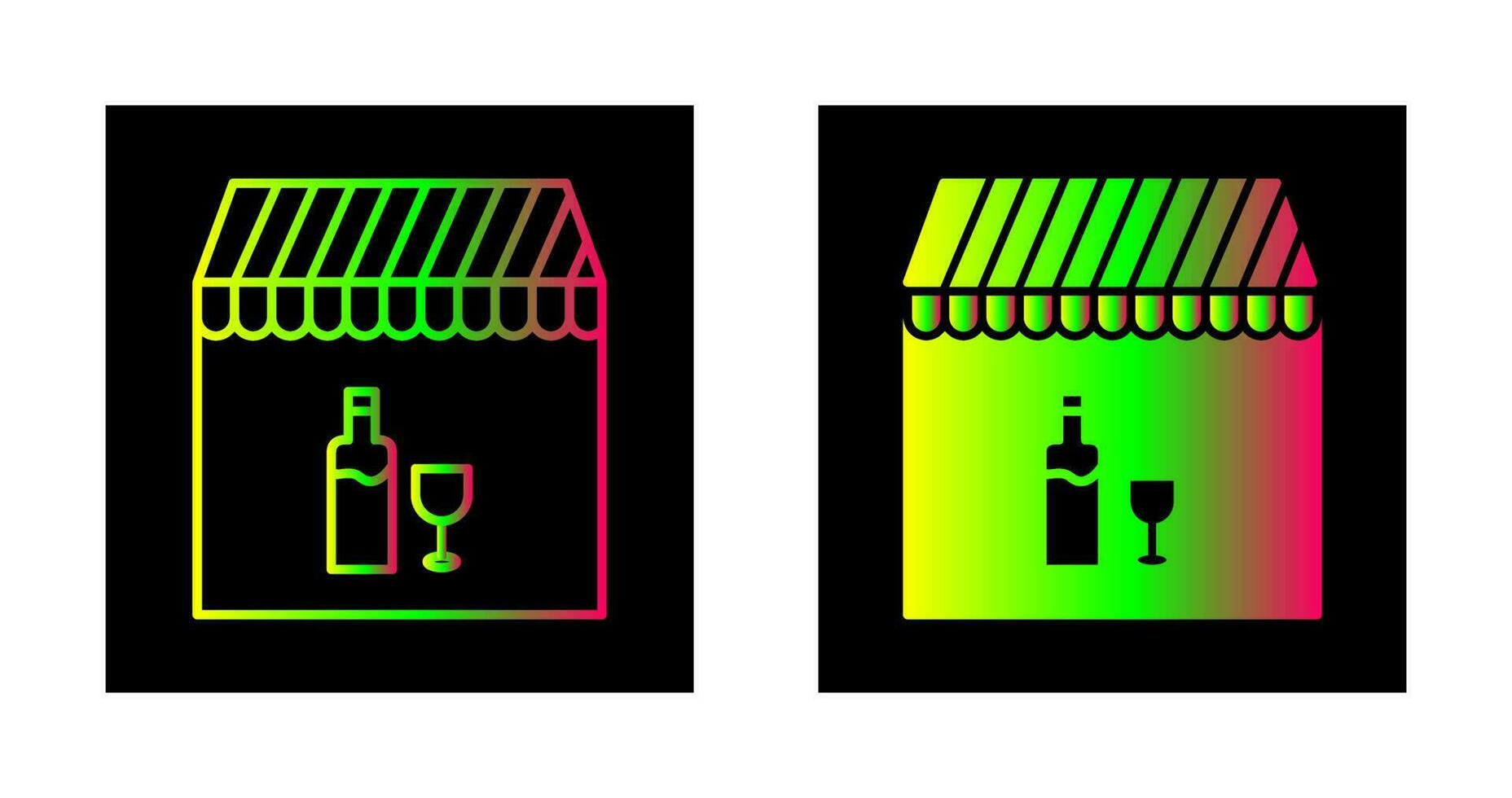 Unique Cafe and Bar Vector Icon