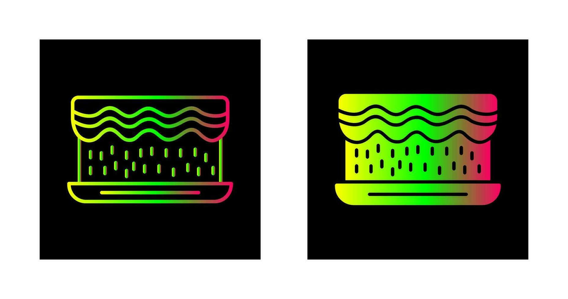 Unique Cream Cake Vector Icon