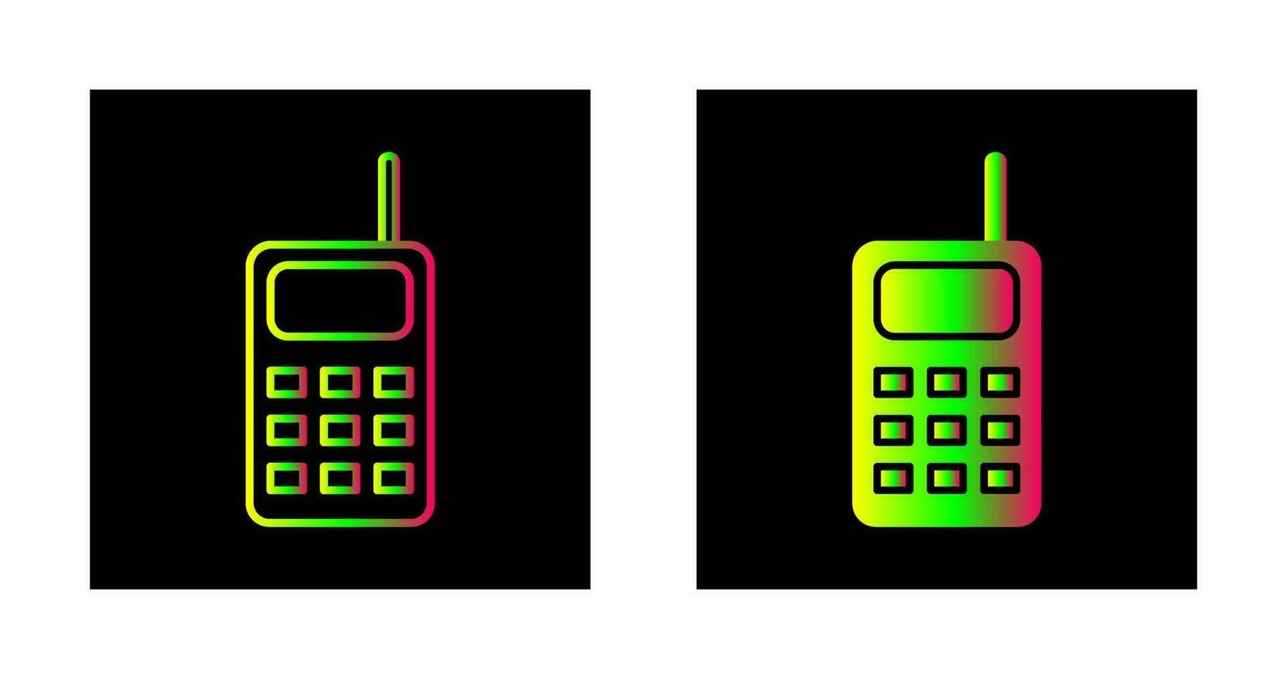 icono de vector de walkie talkie único