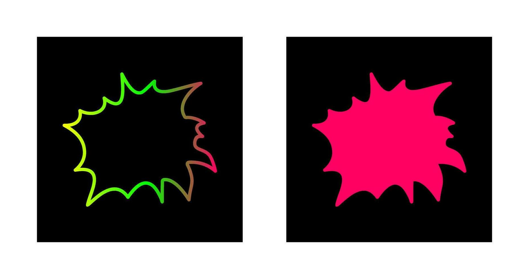 Unique Explosion Vector Icon