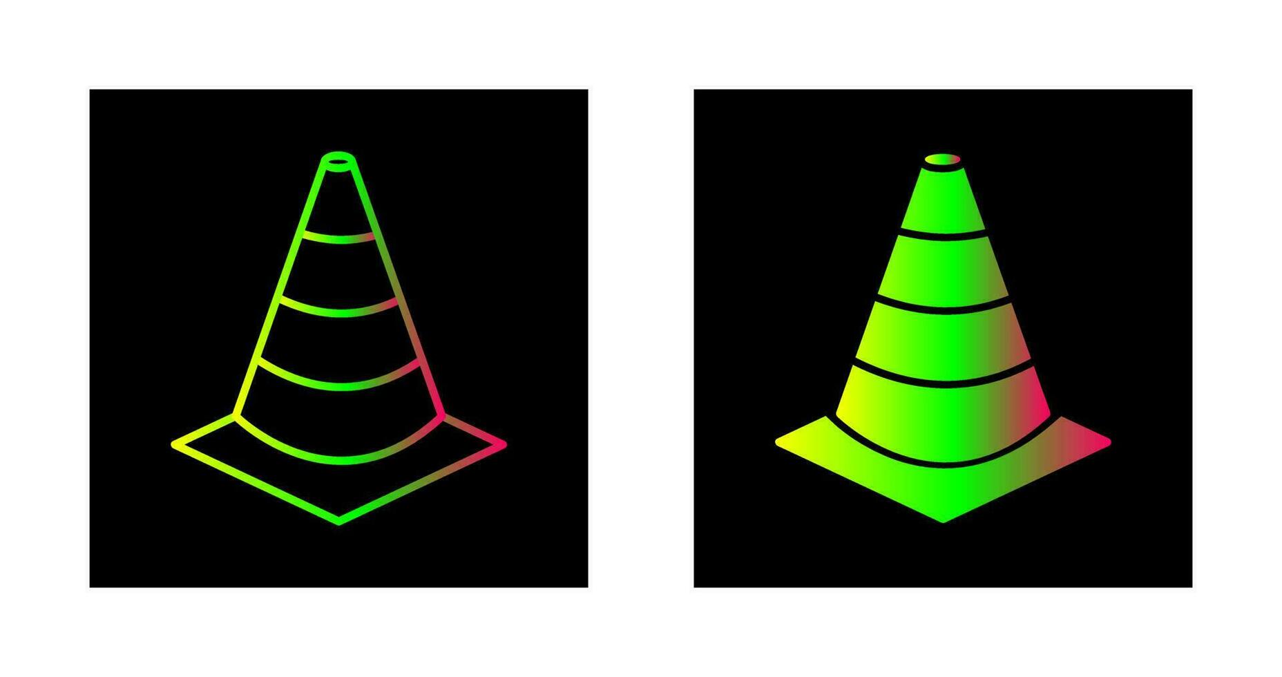 Unique Cone Vector Icon